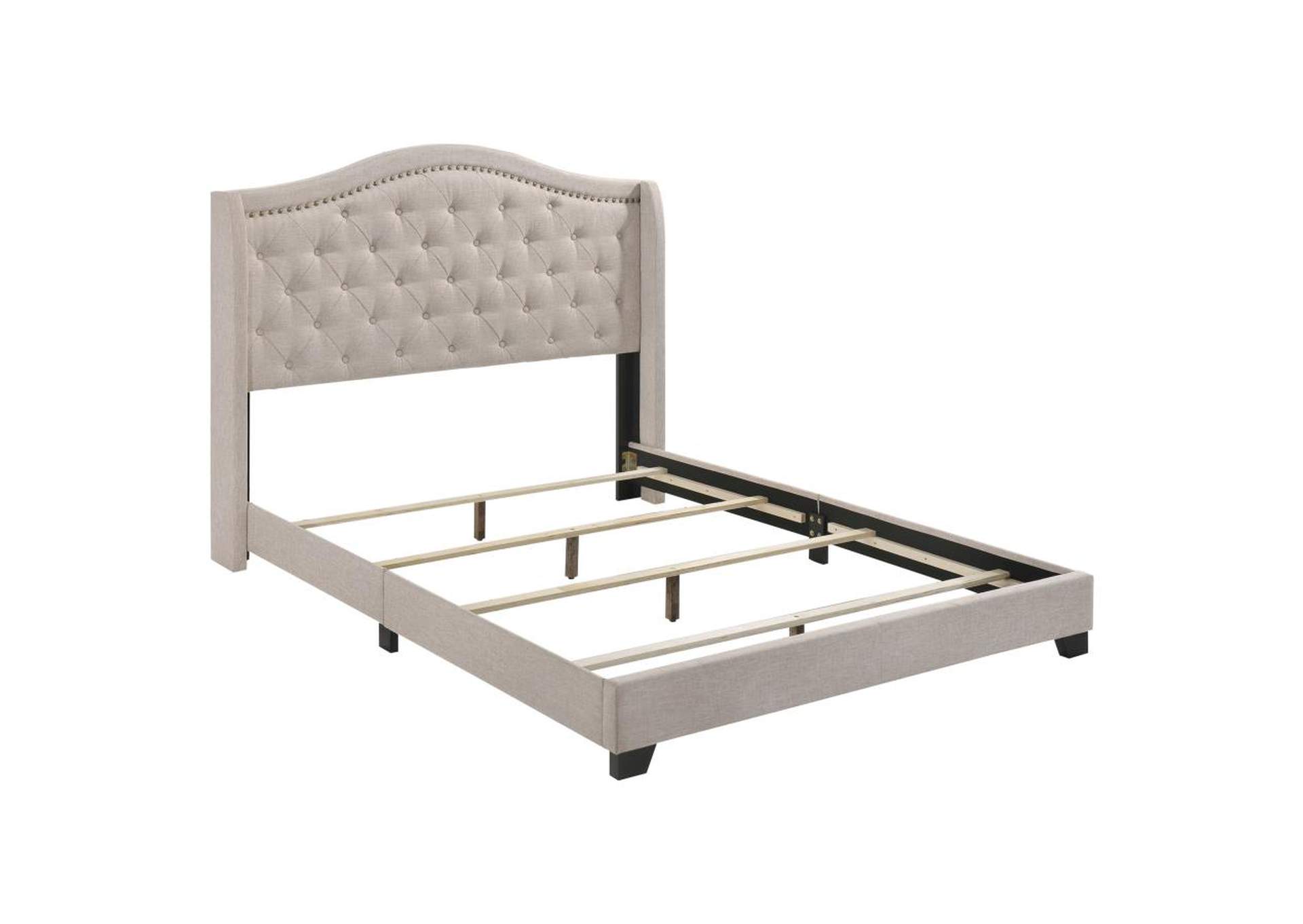 Sonoma Camel Back Queen Bed Beige