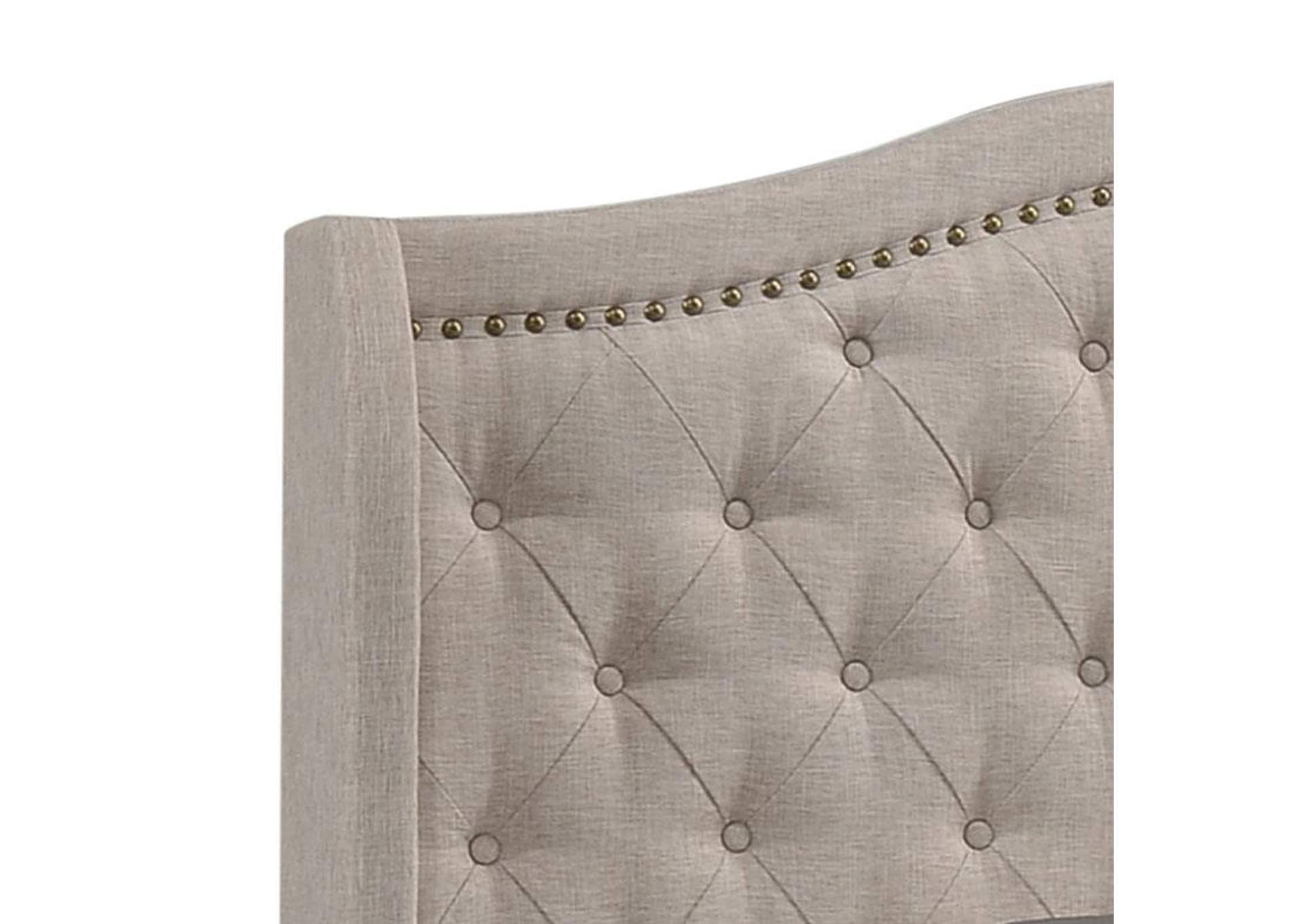 Sonoma Camel Back Queen Bed Beige