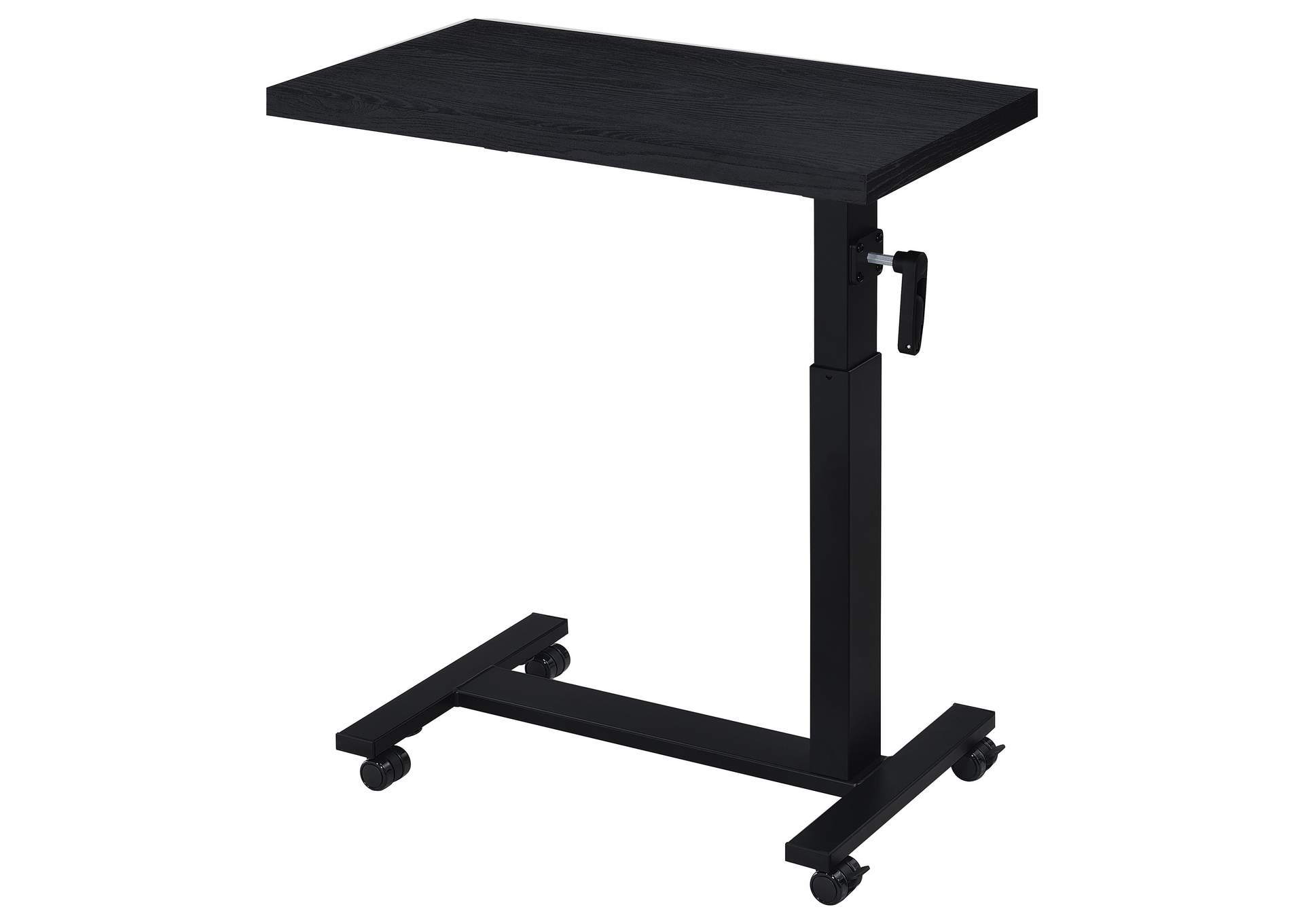Westpark Height Adjustable Mobile Bedroom C-Table Black