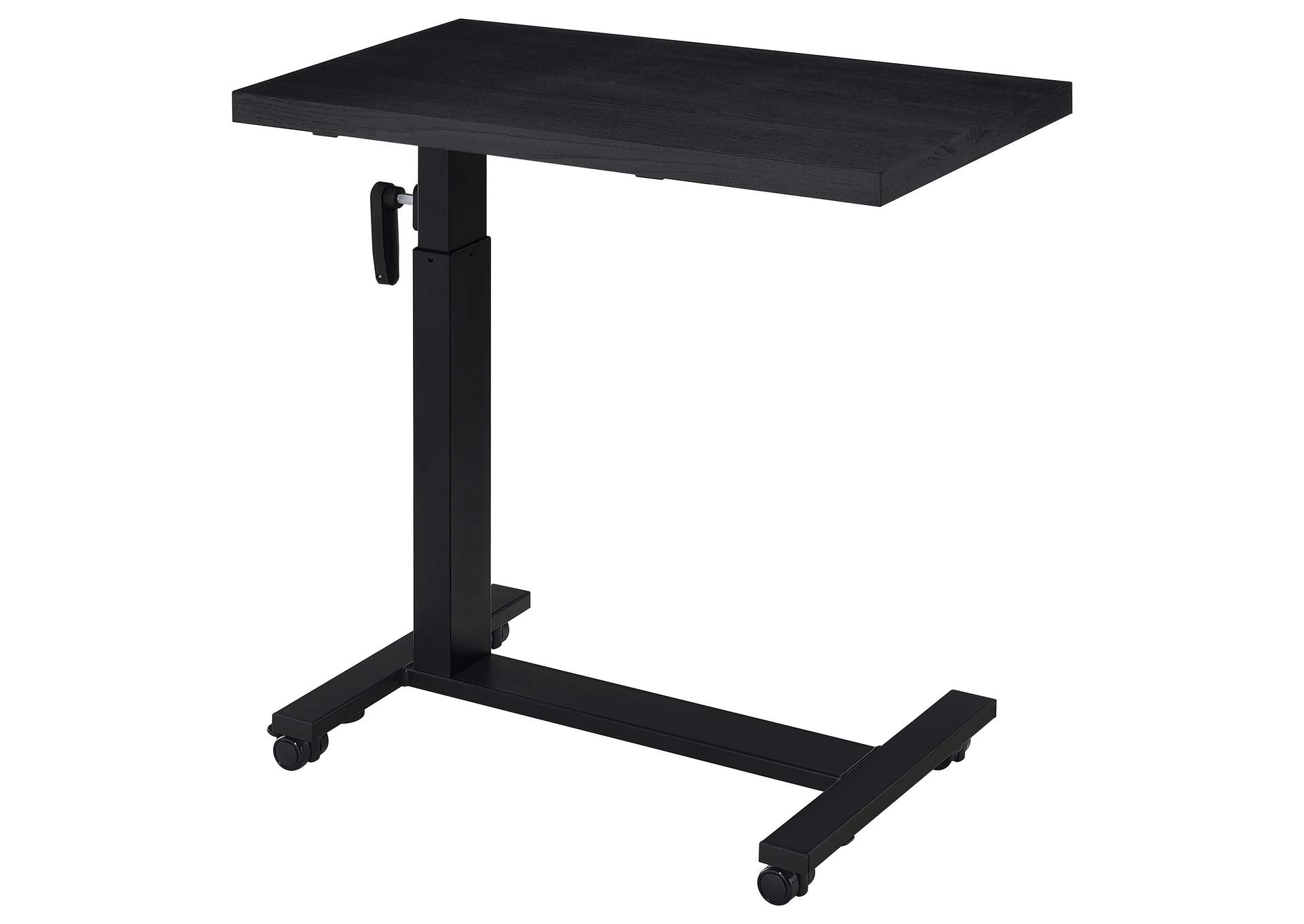 Westpark Height Adjustable Mobile Bedroom C-Table Black