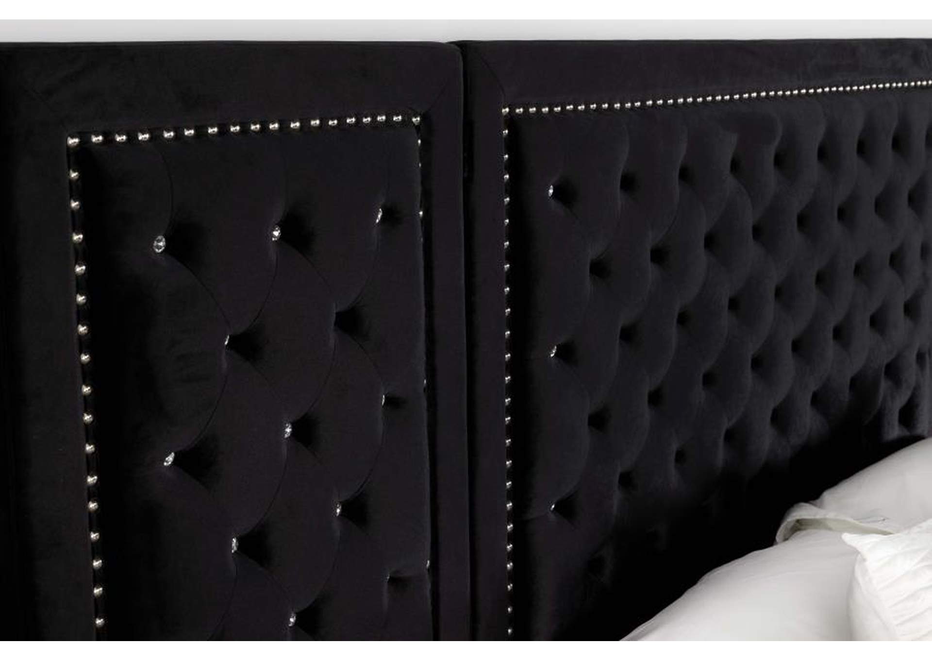 C KING BED & WING PANEL SET image 6