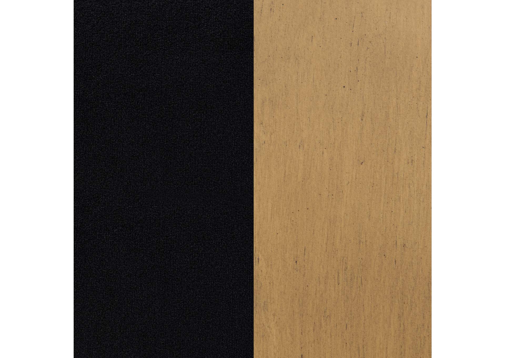 Blaire Upholstered Eastern King Wingback Platform Bed Black image 11