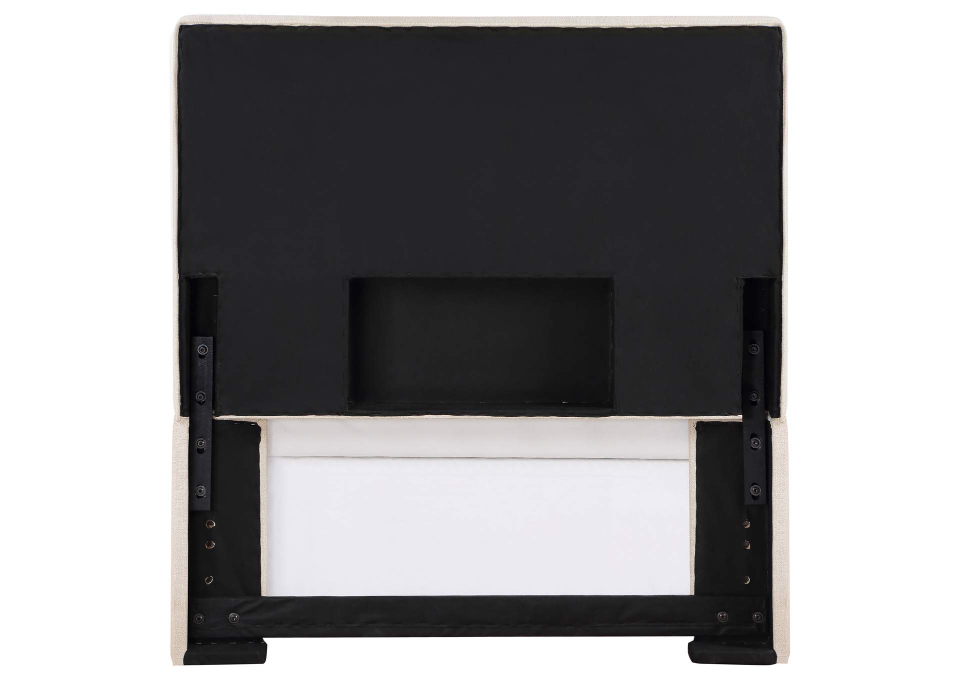 Pirro Upholstered Twin Panel Headboard Sand