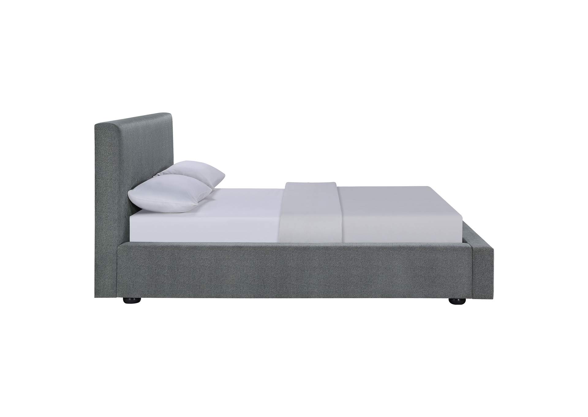 Gregory Upholstered Platform Bed Graphite
