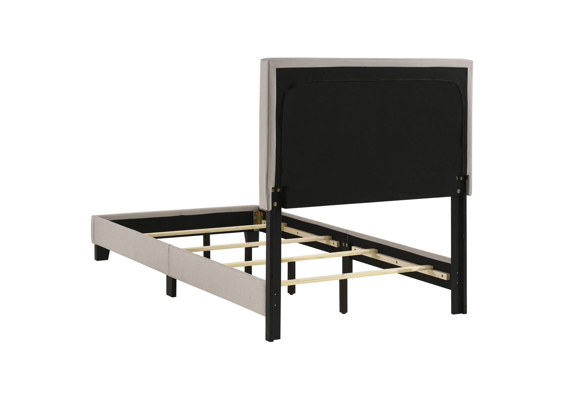 Boyd Upholstered Twin Panel Bed Ivory image 6