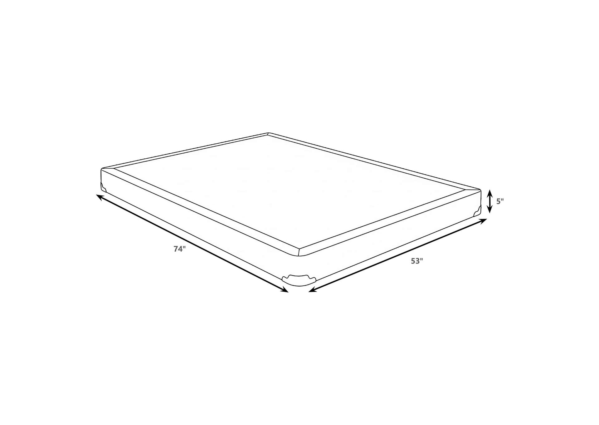 Mercer 5-inch Full Low Profile Box Spring Foundation image 6