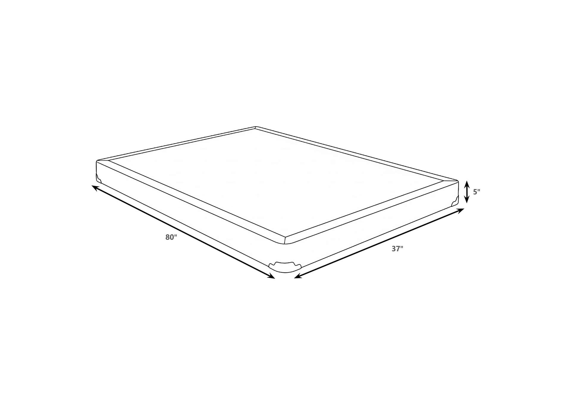 Mercer 5-inch Twin XL Low Profile Box Spring Foundation image 3