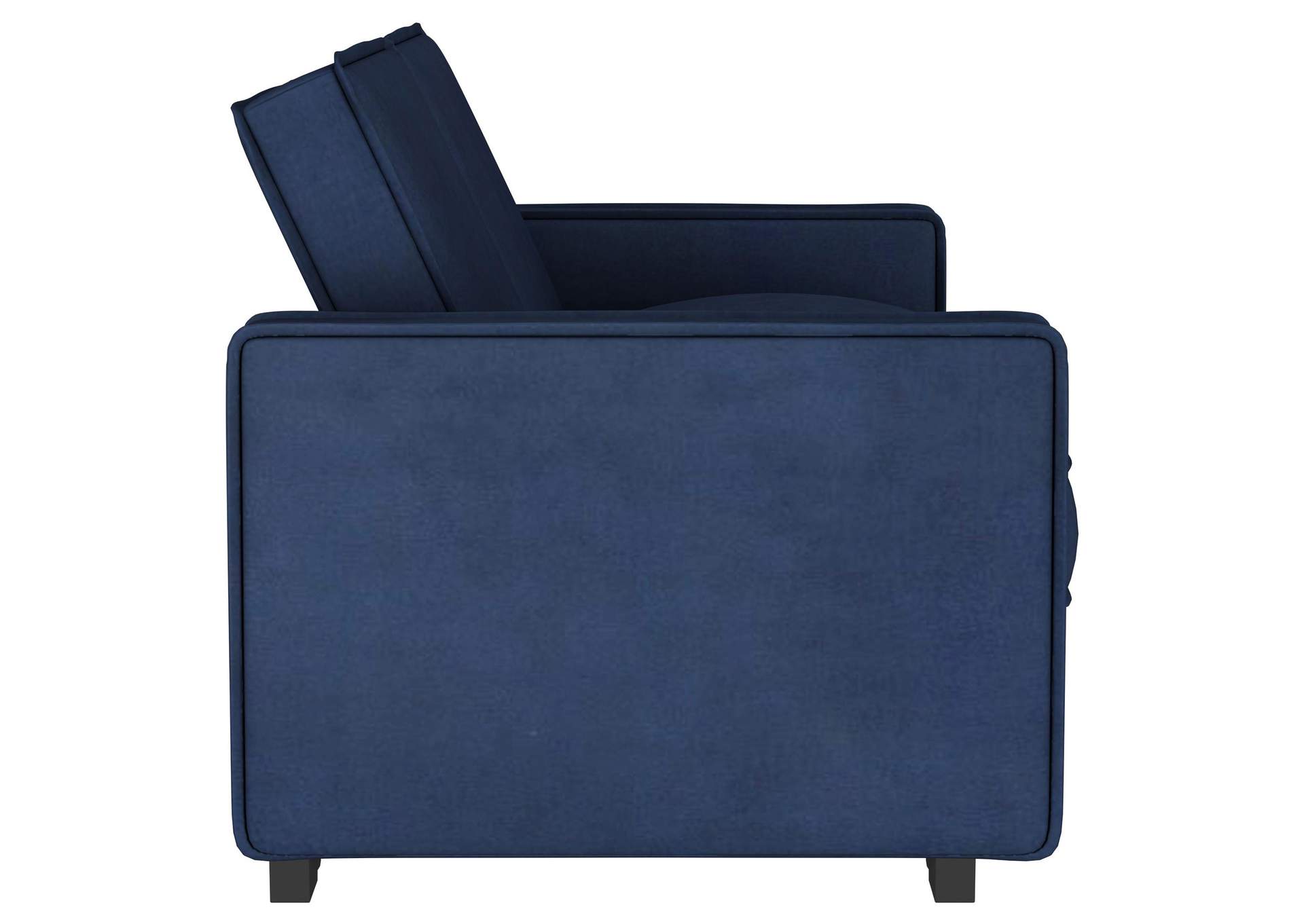 Gretchen Upholstered Convertible Sleeper Sofa Bed Navy Blue