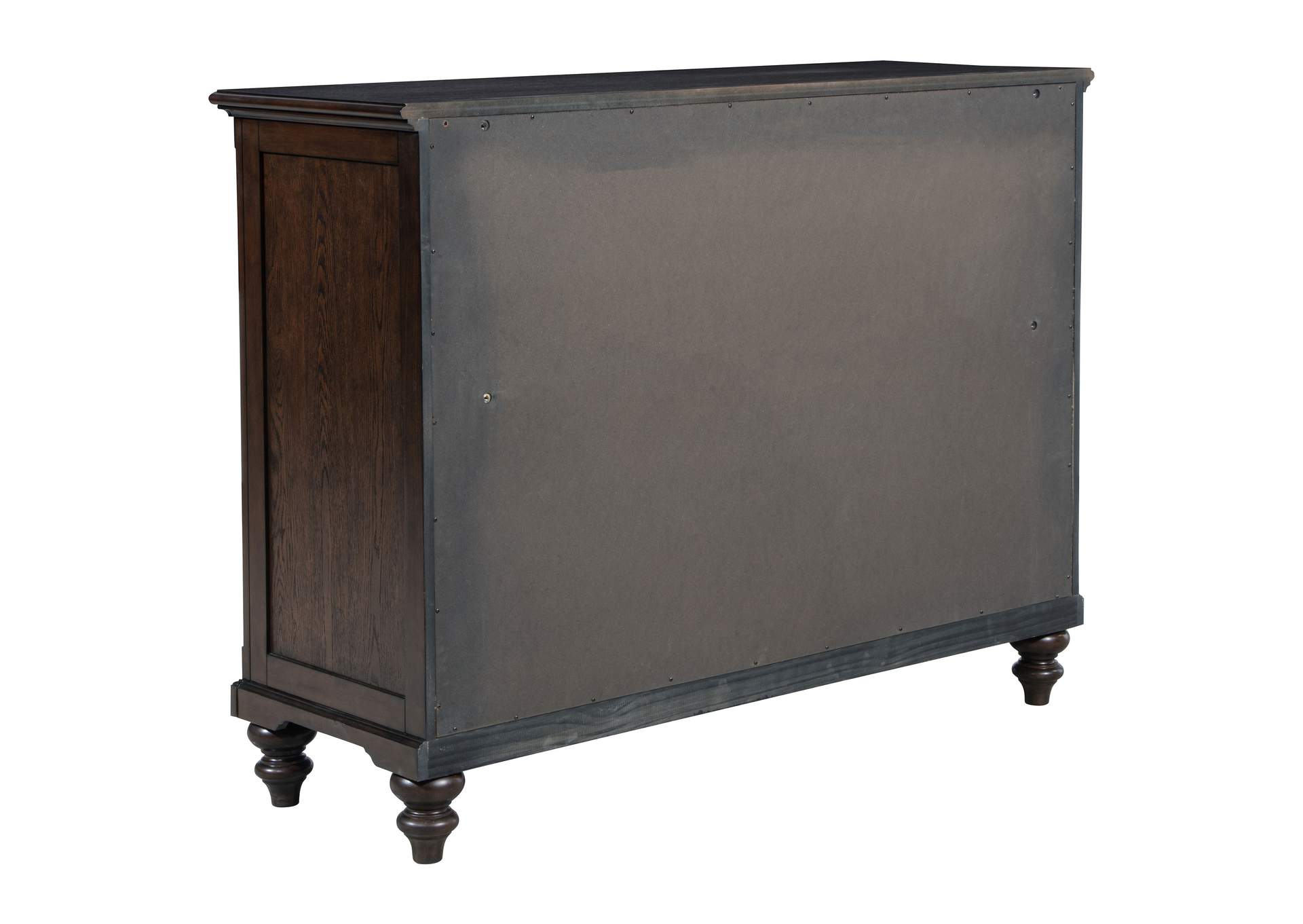 Devon 5-piece California King Bedroom Set Red and Dark Oak