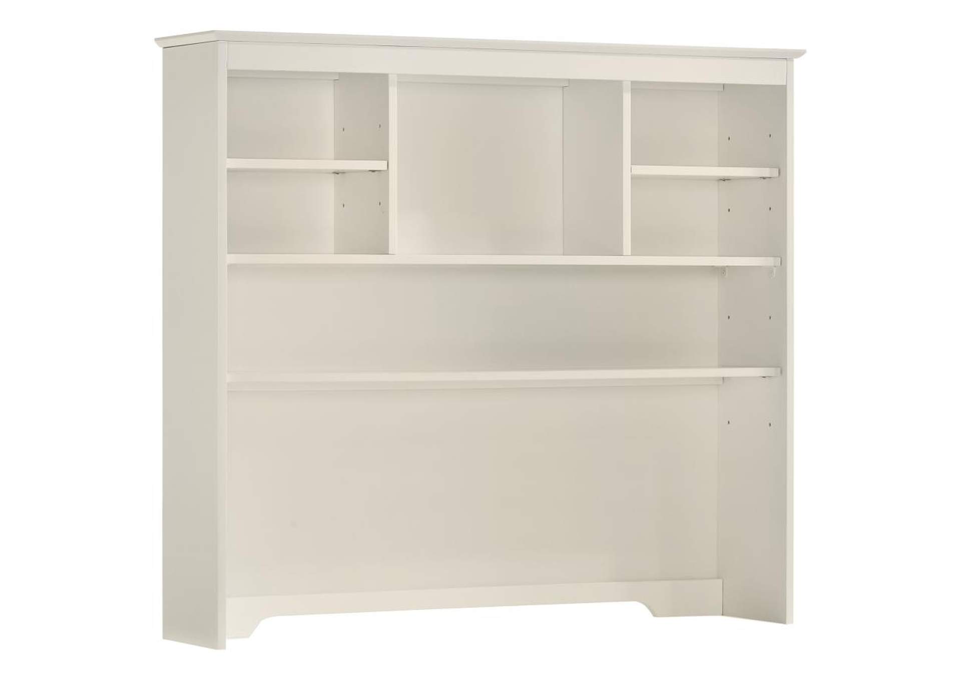 Selena 4drawer Computer Desk with Hutch Buttermilk