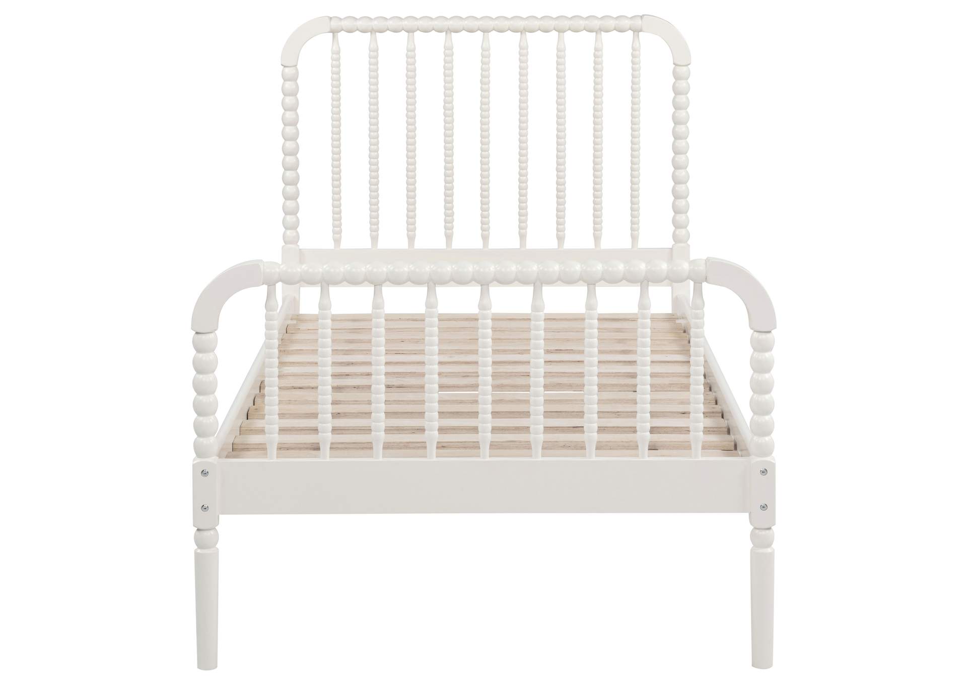 Jones Wood Twin Open Frame Bed White image 5