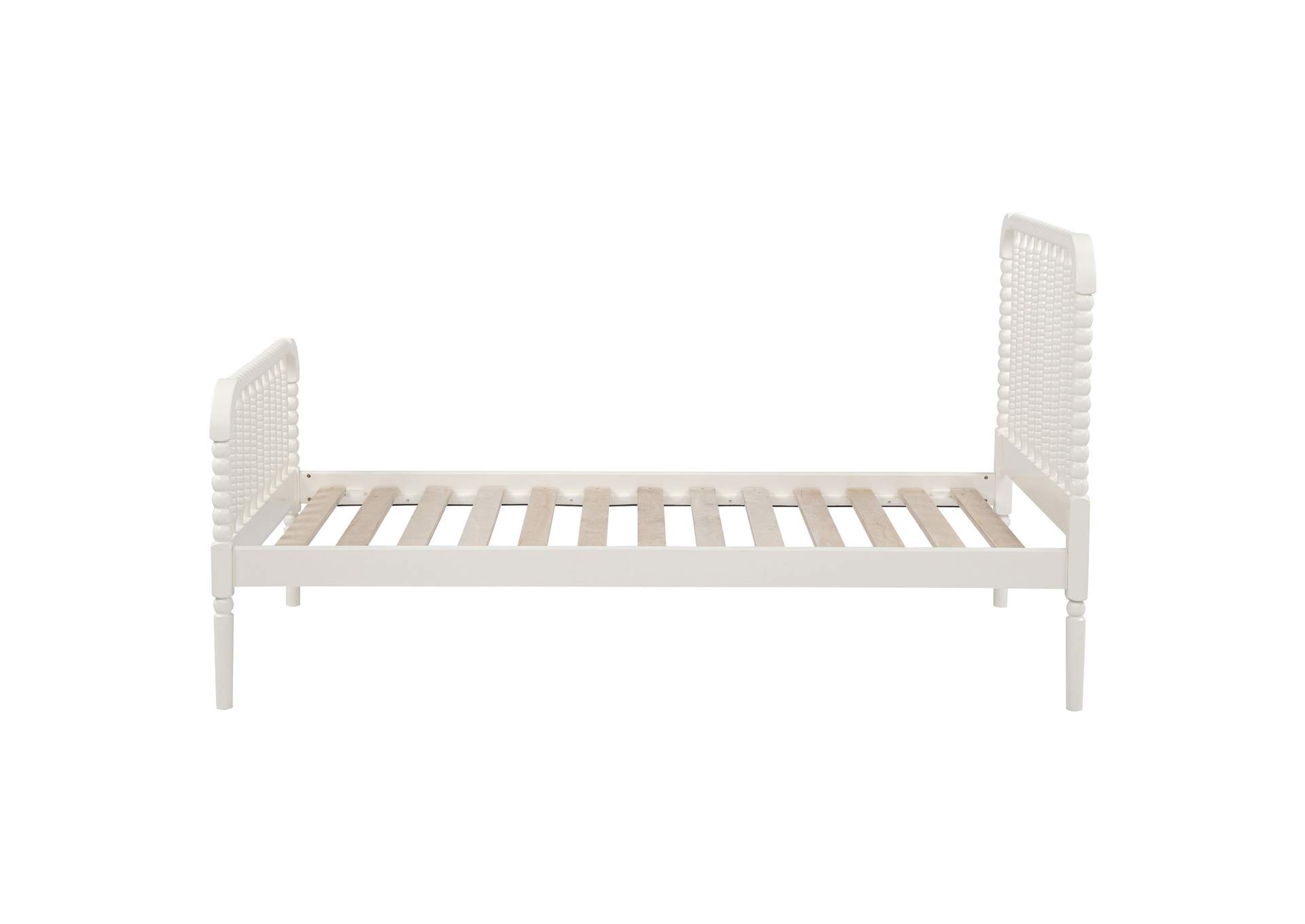 Jones Wood Twin Open Frame Bed White image 7
