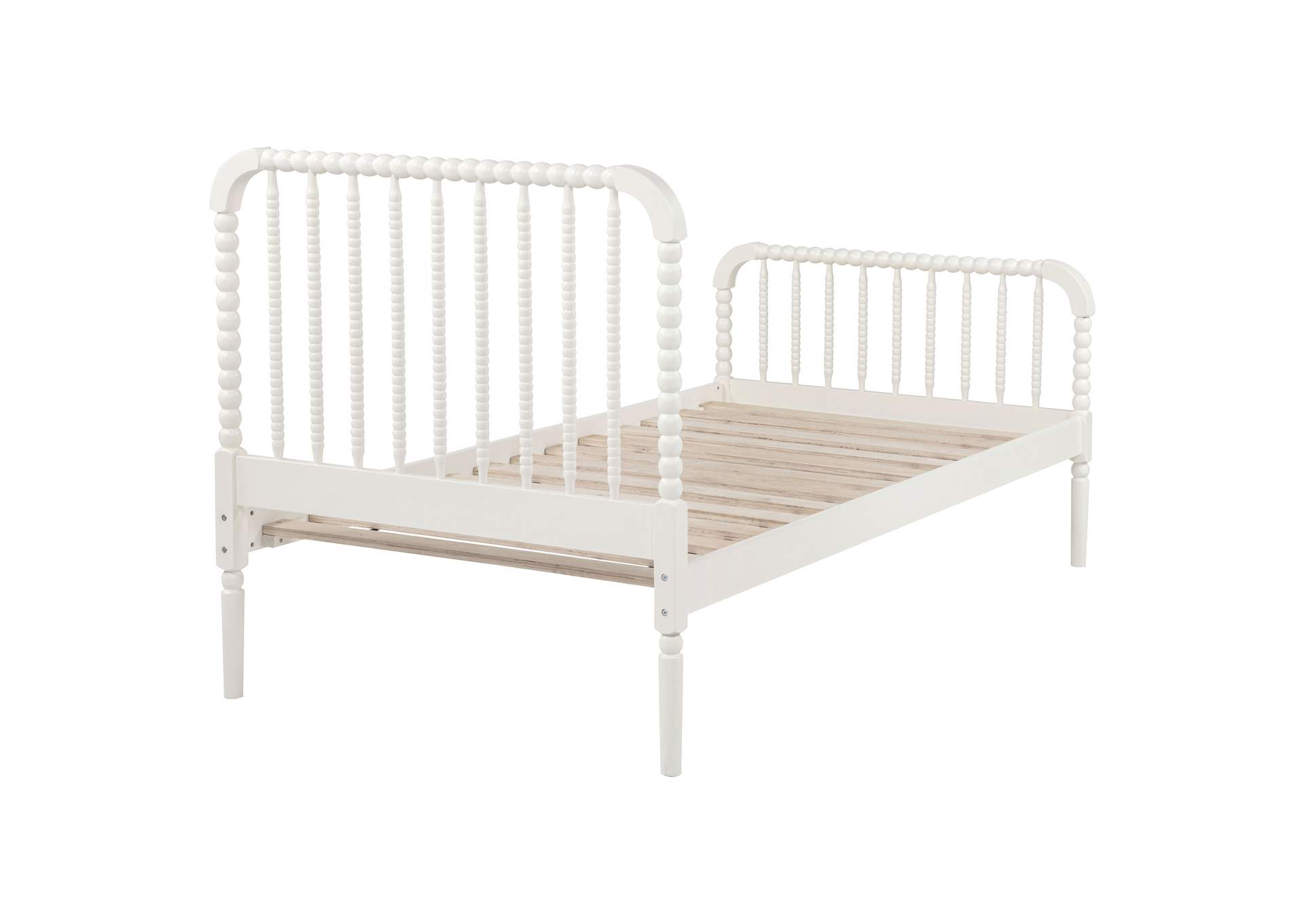 Jones Wood Twin Open Frame Bed White image 9