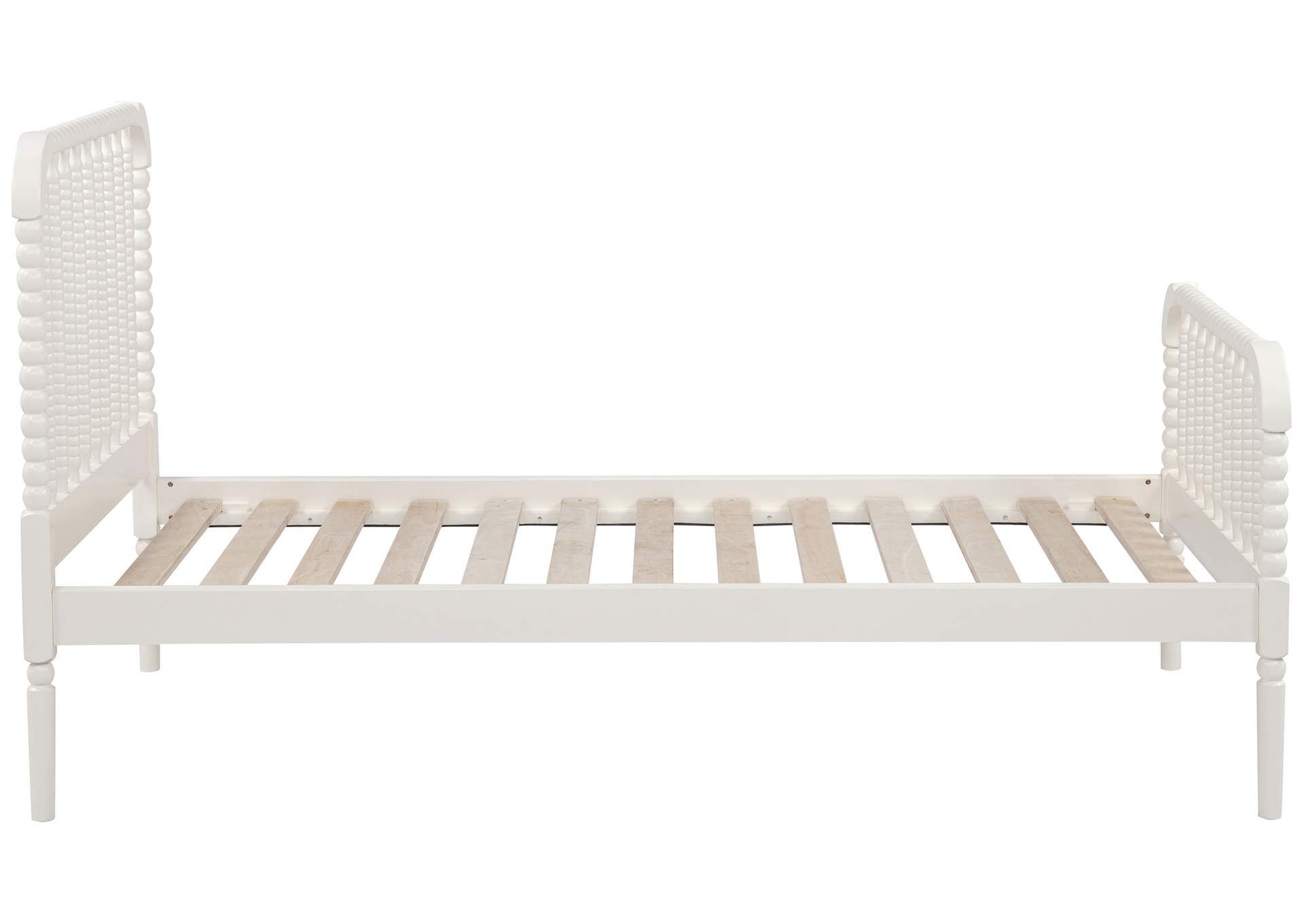 Jones Wood Twin Open Frame Bed White image 10