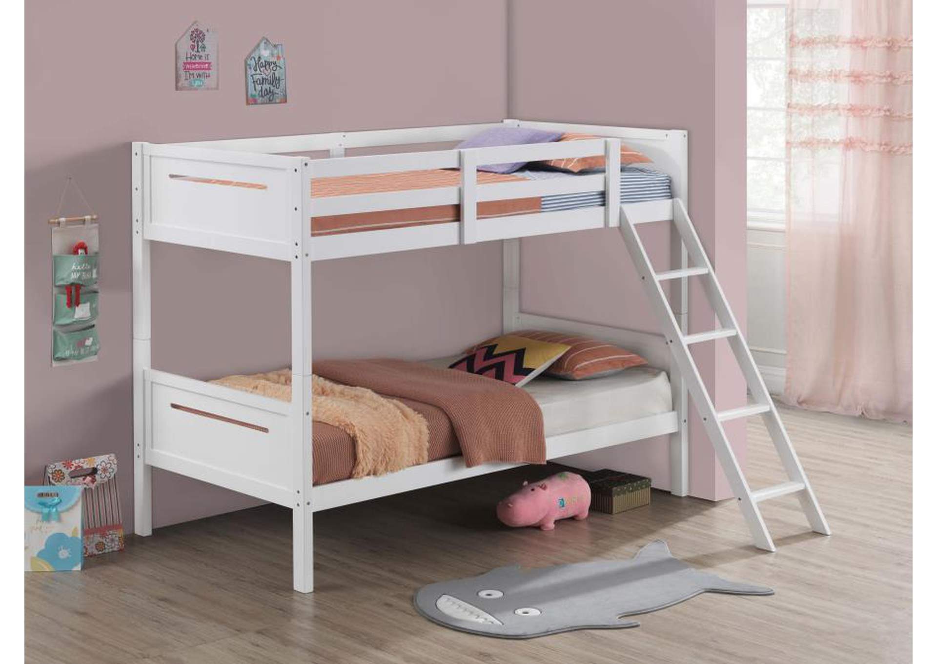Littleton Twin/Twin Bunk Bed White