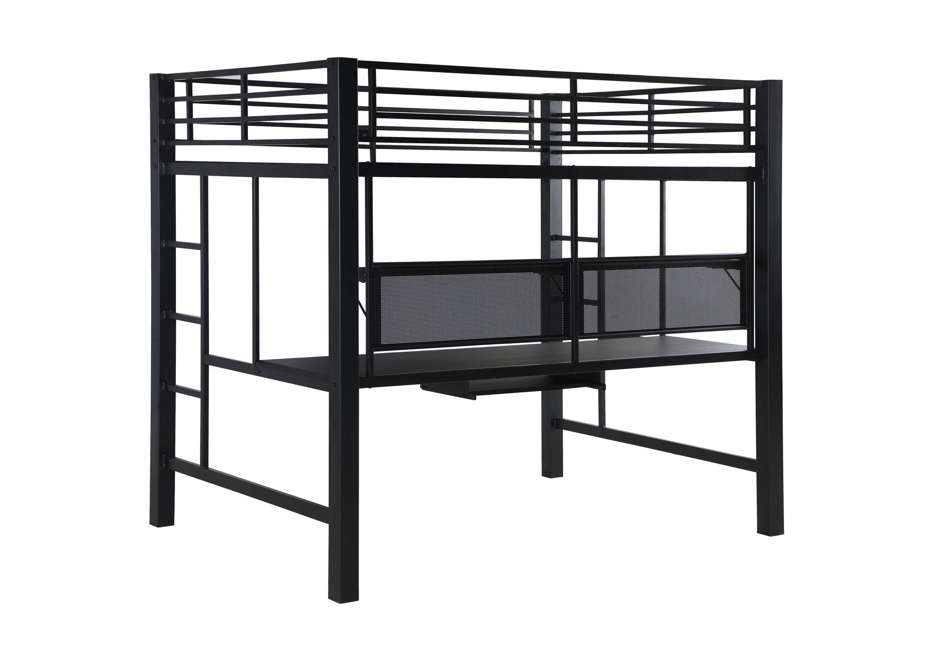Avalon Full Workstation Loft Bed Black