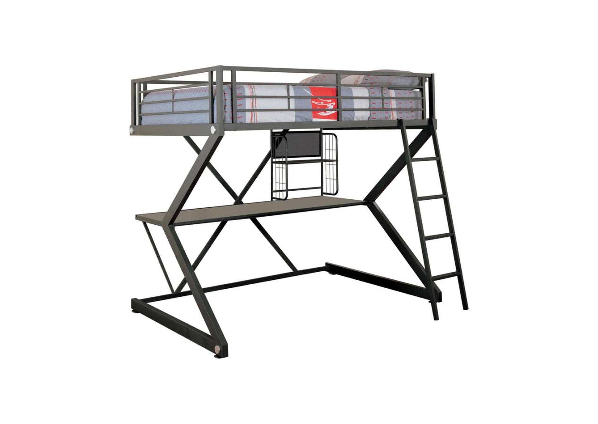 Parkview Full Workstation Loft Bed Black