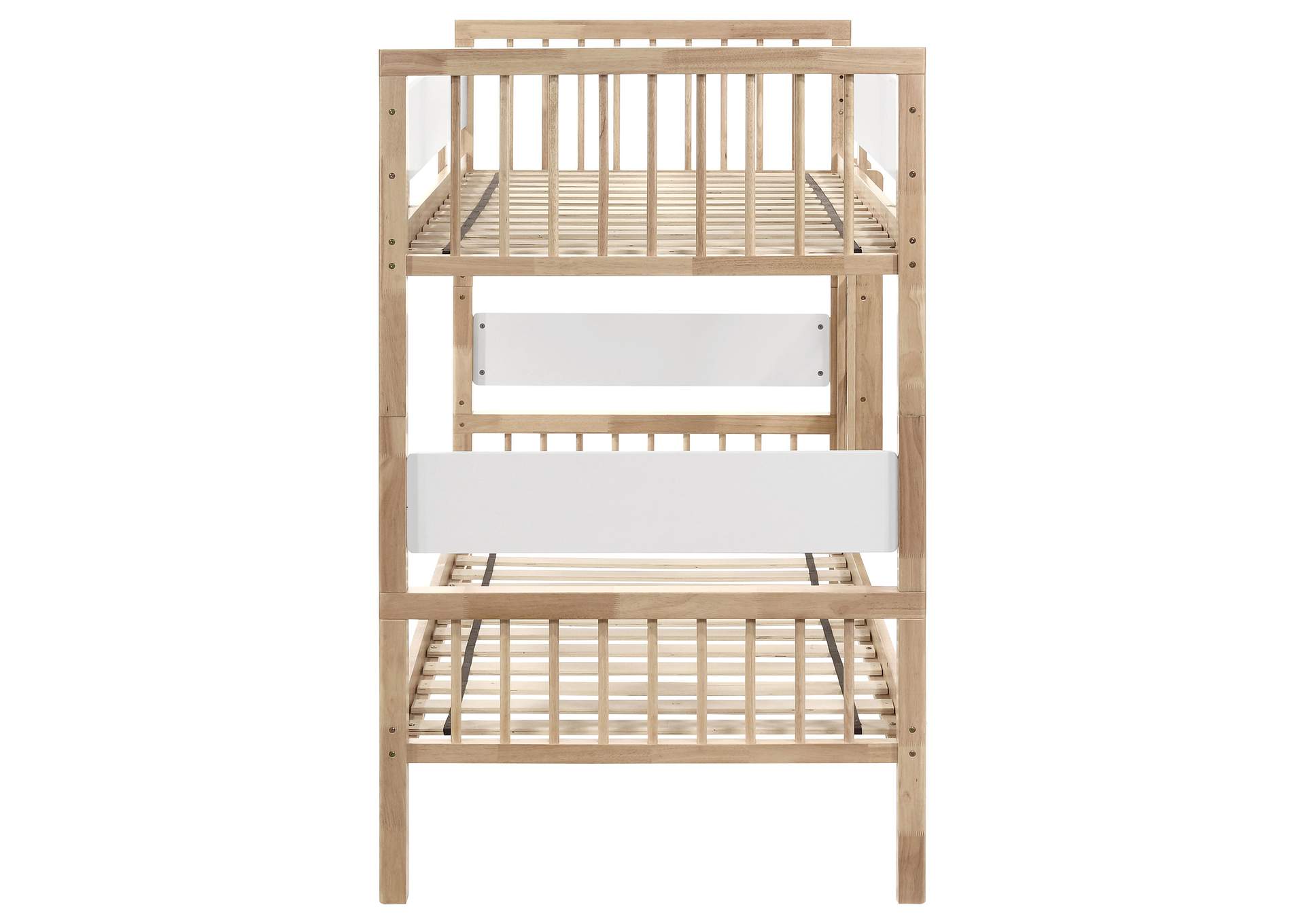 Dakota Wood Twin Over Twin Bunk Bed Natural