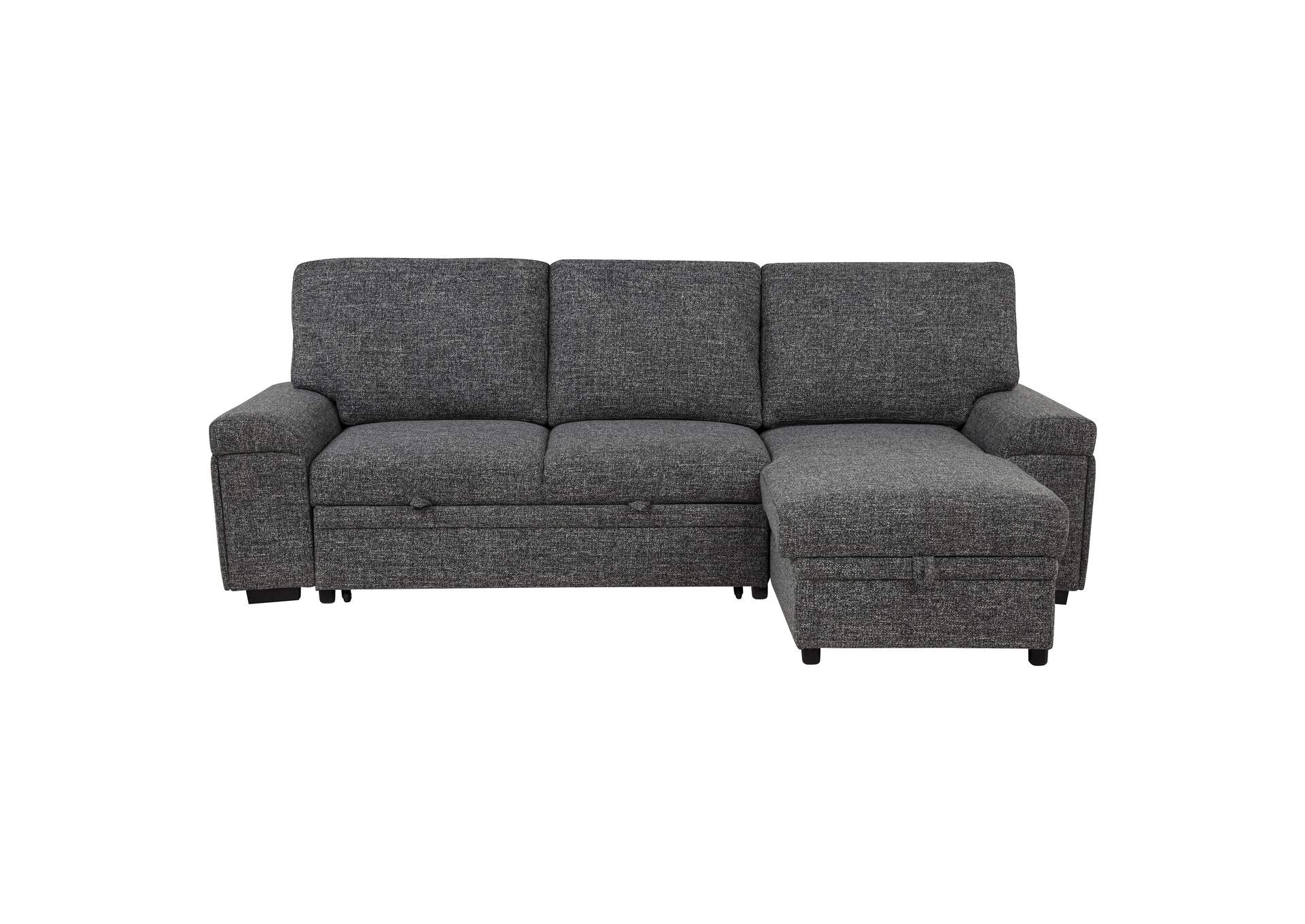 Demko Sleeper Sectional Sofa with Speaker and Storage Chaise Granite image 15