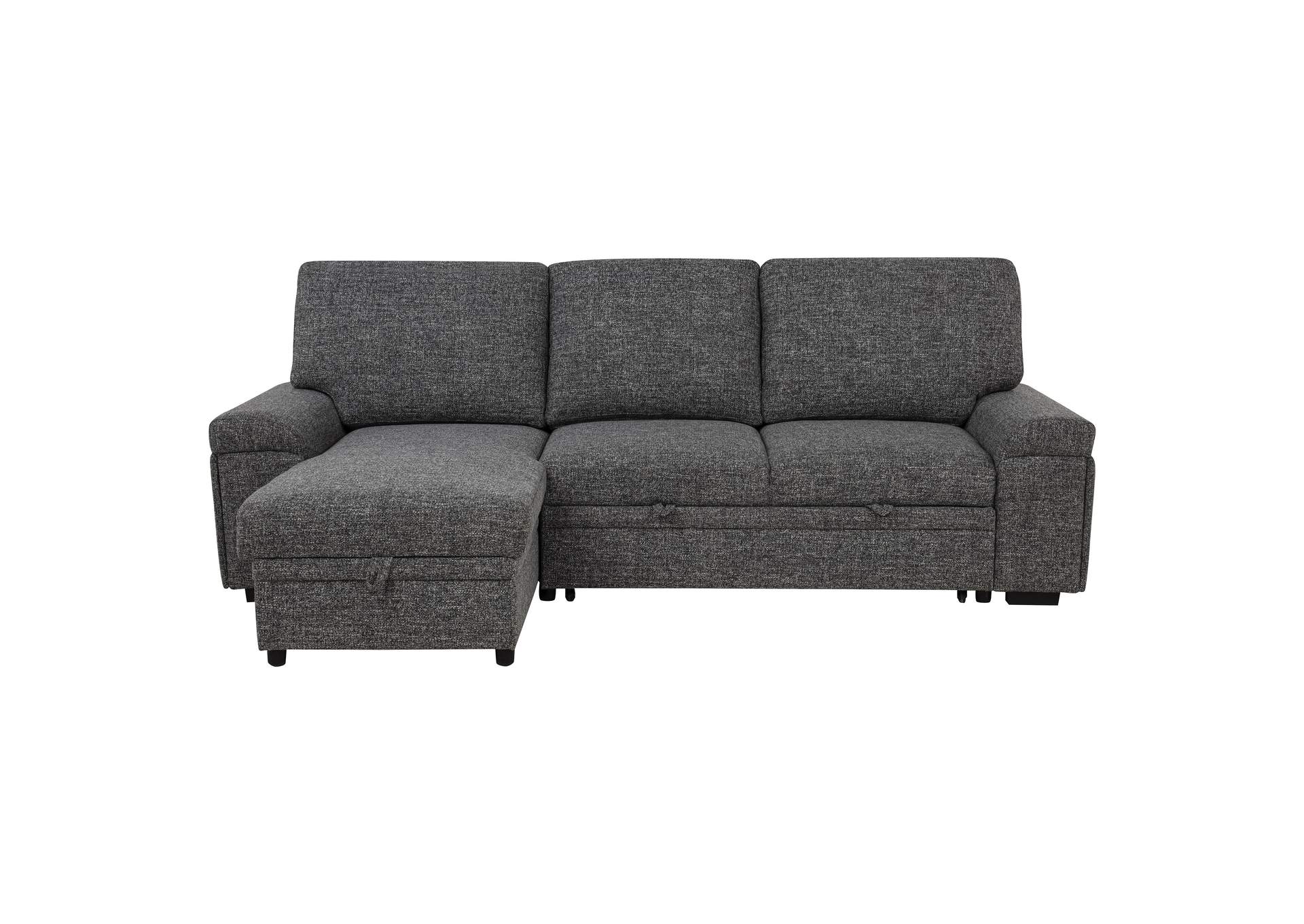 Demko Sleeper Sectional Sofa with Speaker and Storage Chaise Granite image 3