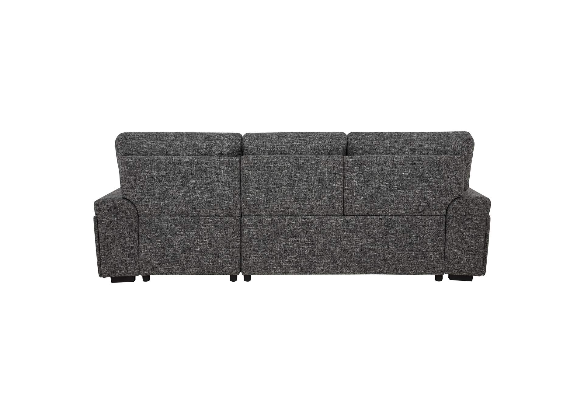 Demko Sleeper Sectional Sofa with Speaker and Storage Chaise Granite image 9