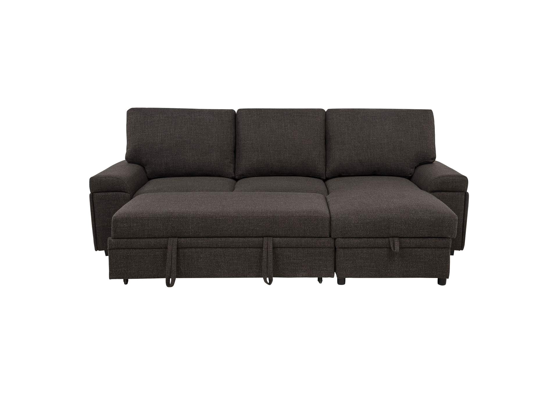 Demko Sleeper Sectional Sofa with Speaker and Storage Chaise Brown image 13