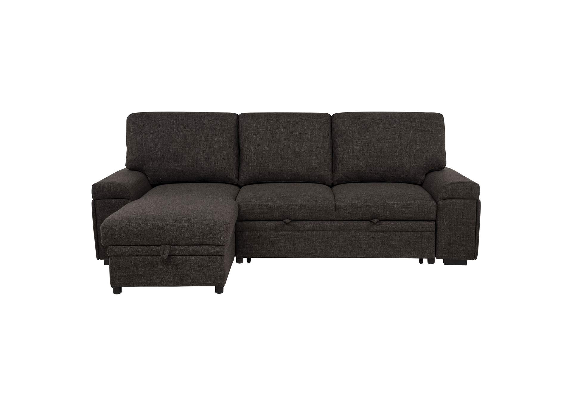 Demko Sleeper Sectional Sofa with Speaker and Storage Chaise Brown image 3