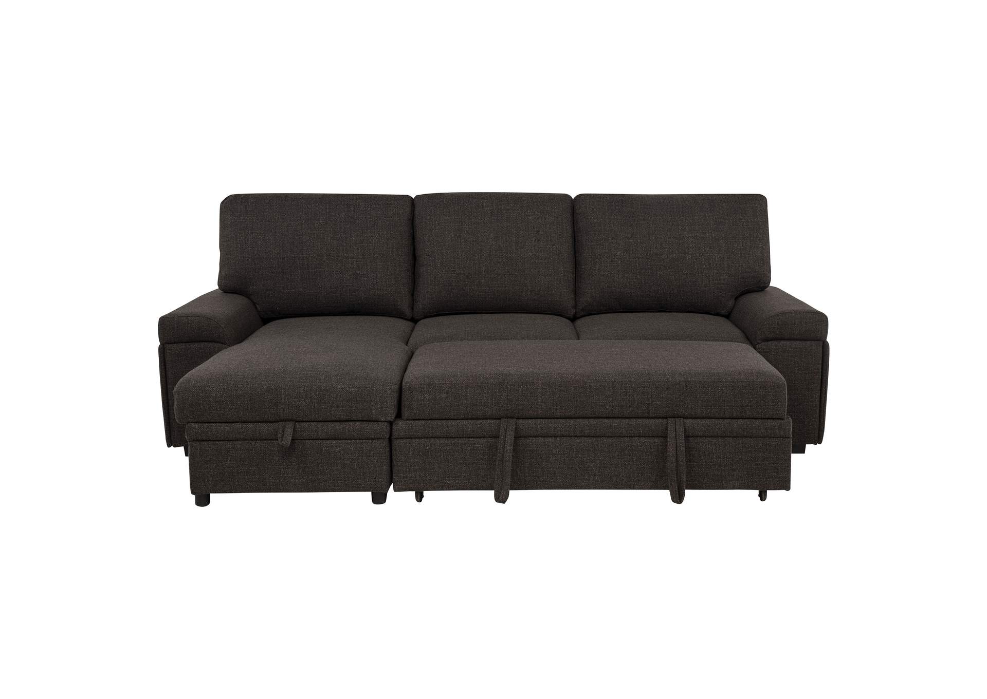 Demko Sleeper Sectional Sofa with Speaker and Storage Chaise Brown image 12