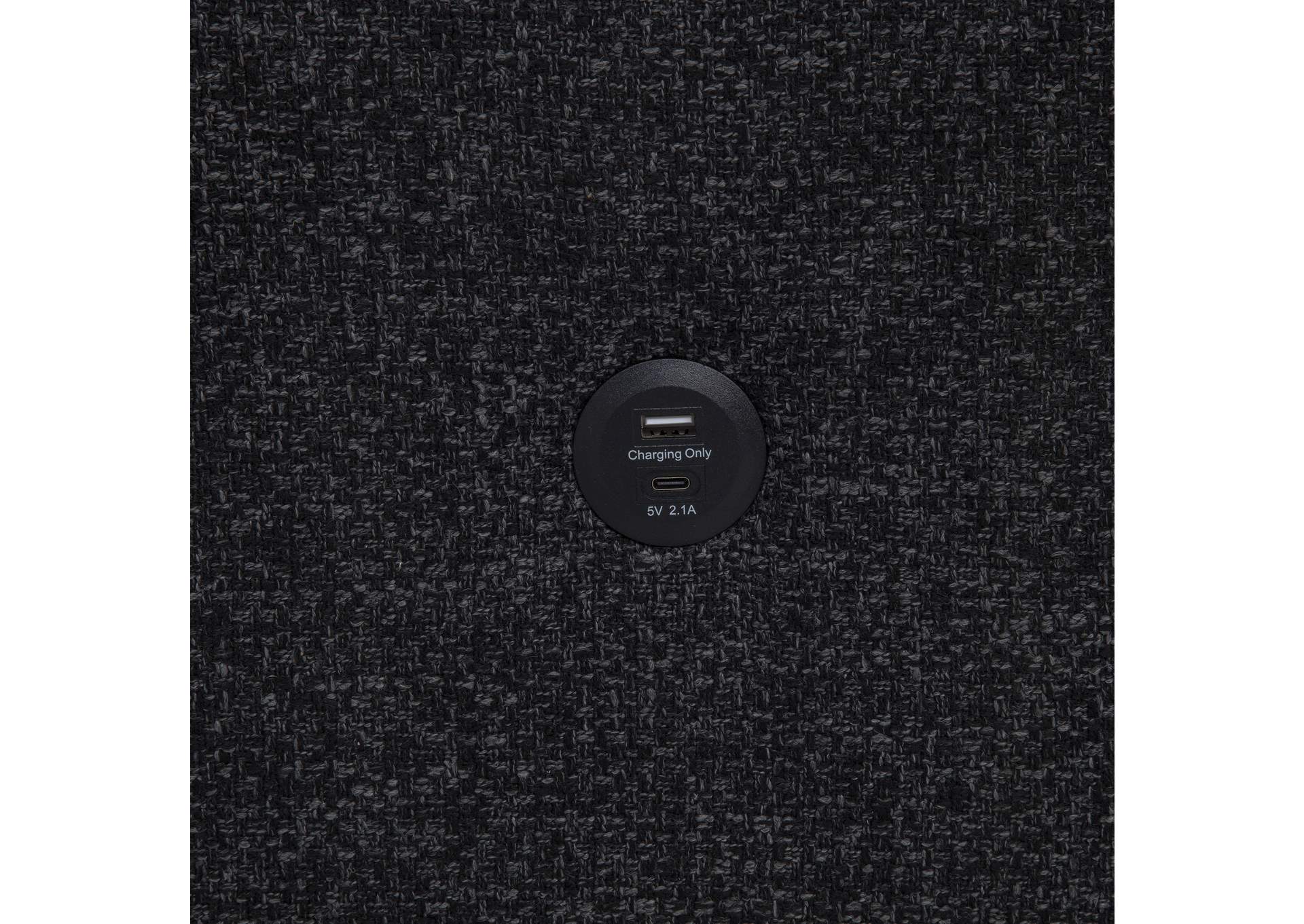 Demko Sleeper Sectional Sofa with Speaker and Storage Chaise Black image 6
