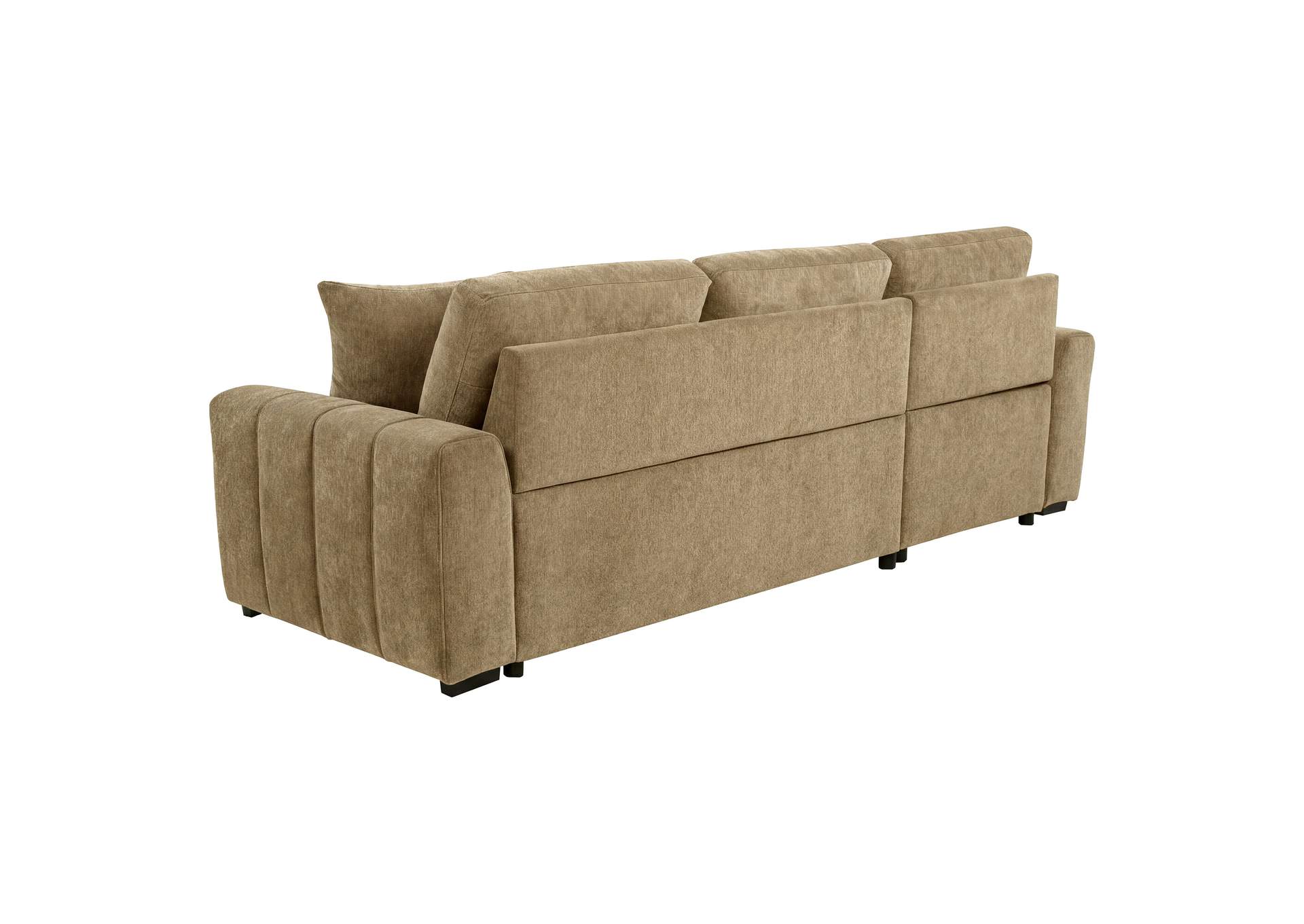 Pastrana Upholstered Sleeper Sectional Sofa LAF Chaise Camel image 8
