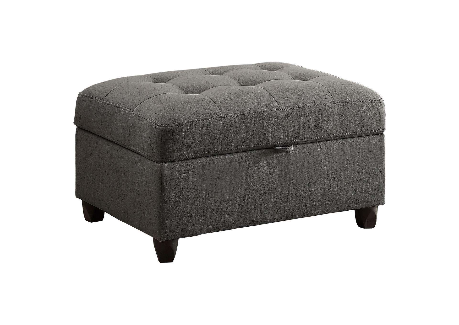 Stonenesse Sectional Sofa with Storage Ottoman Set Grey