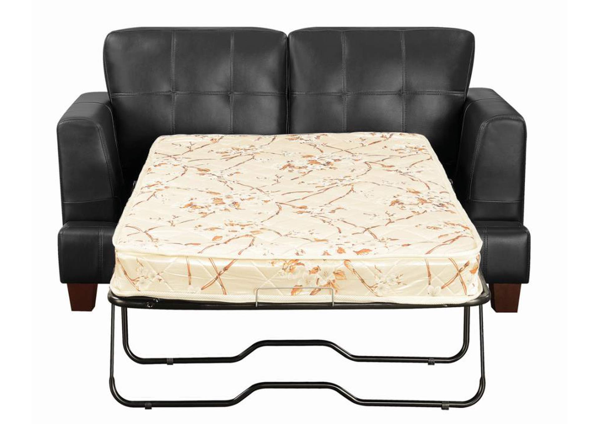 Samuel Upholstered Loveseat Sleeper Black image 6