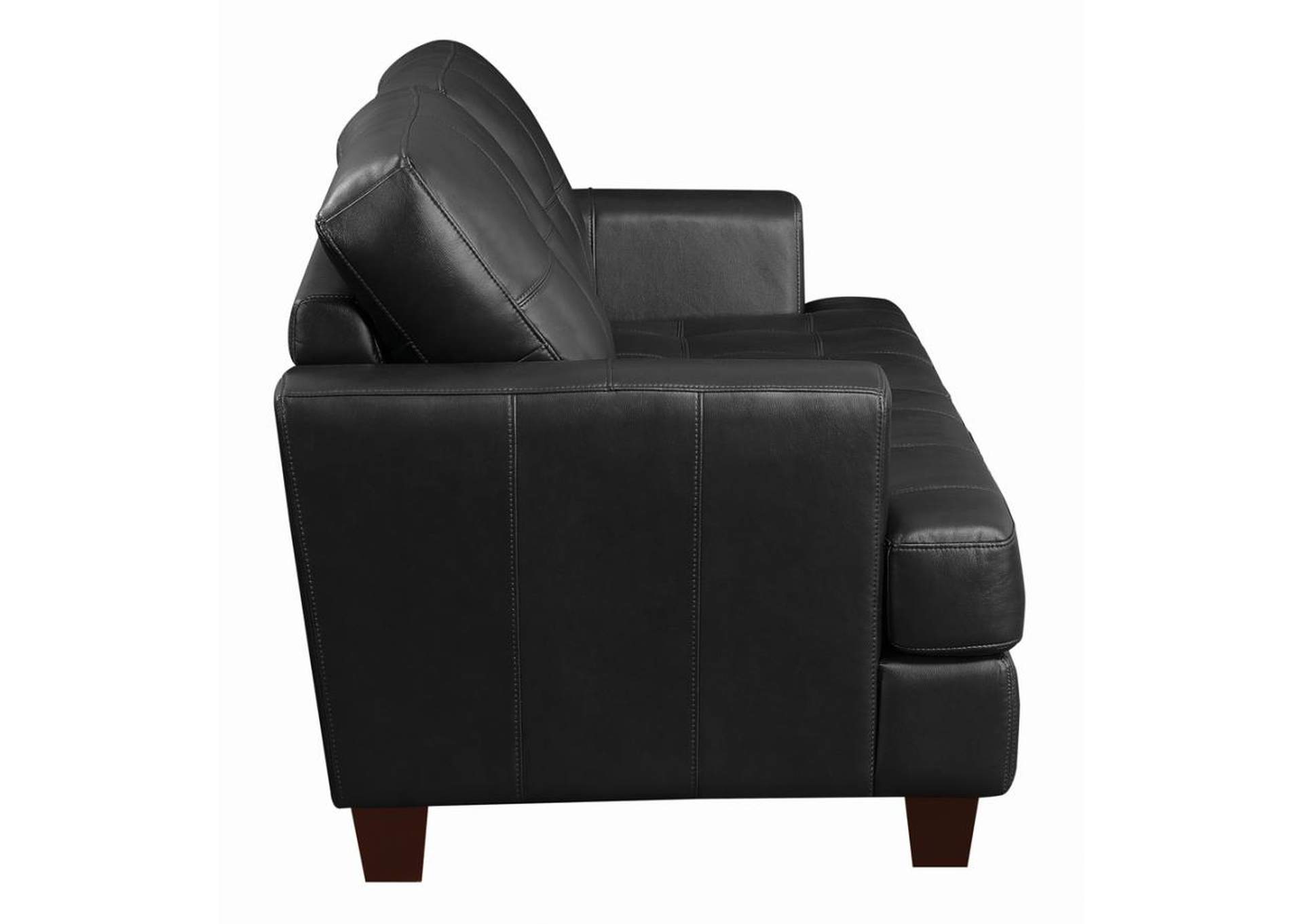 Samuel Upholstered Loveseat Sleeper Black image 8