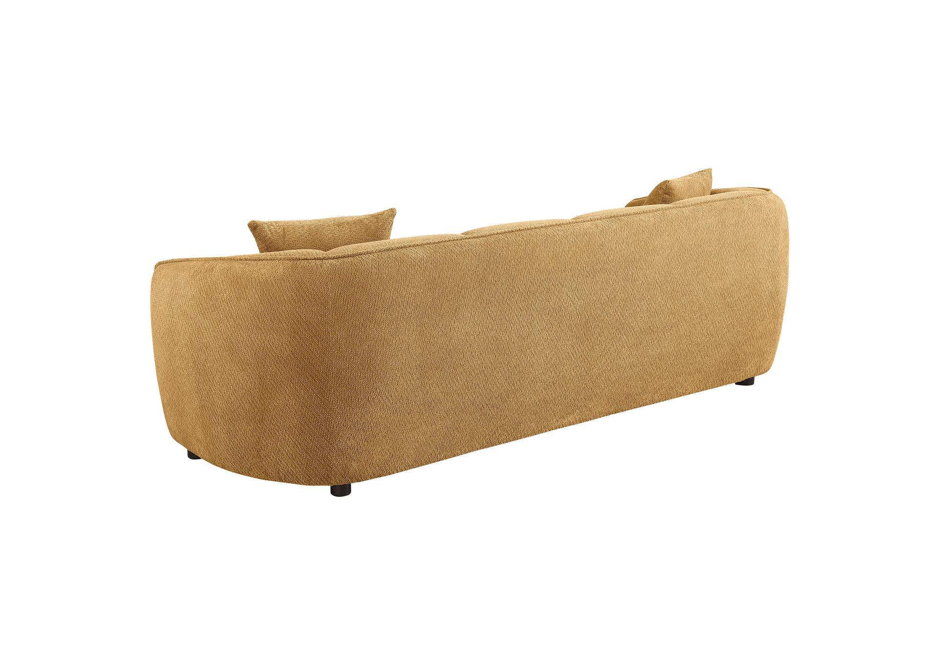 Aleisha 2-piece Fabric Upholstered Sofa Set Mustard Yellow image 5