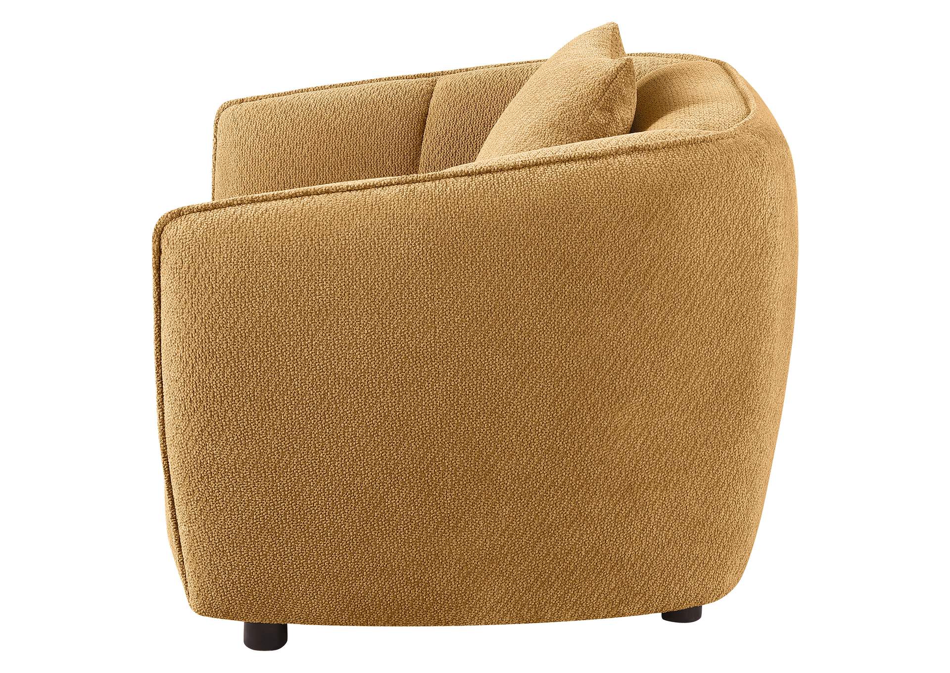 Aleisha Fabric Upholstered Accent Chair Mustard Yellow image 6