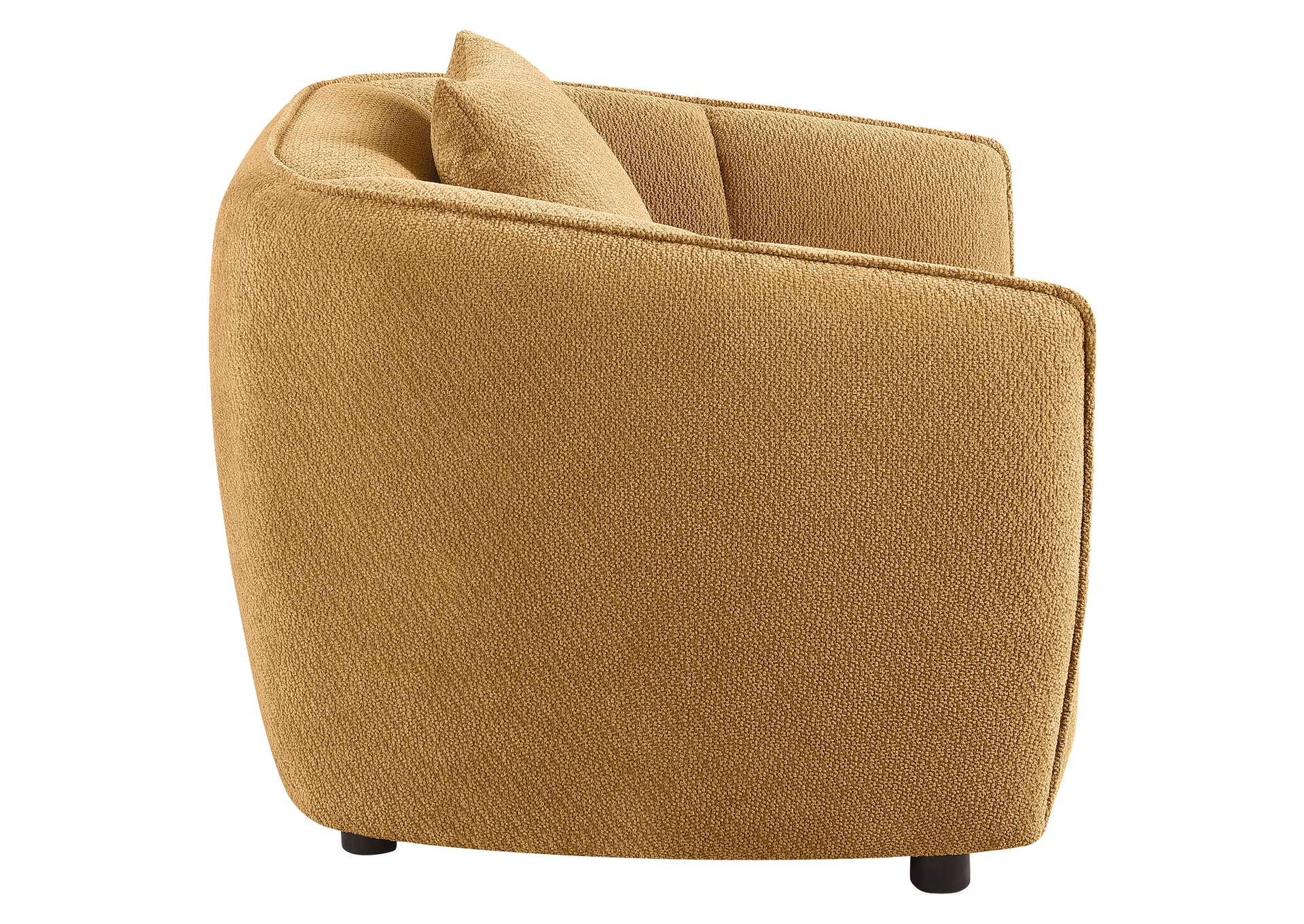 Aleisha Fabric Upholstered Accent Chair Mustard Yellow image 9