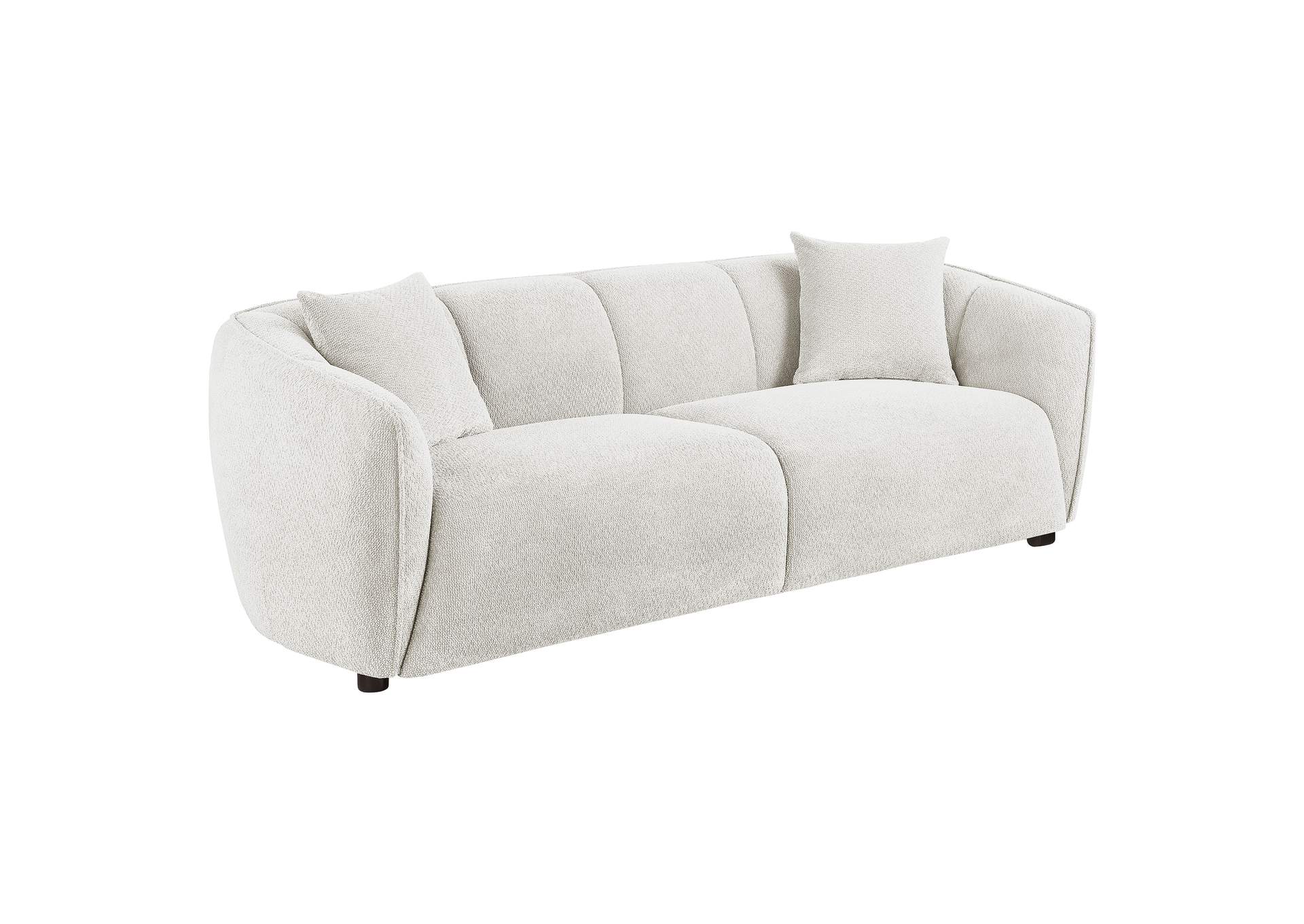 Aleisha 2-piece Fabroc Upholstered Sofa Set Sand image 4