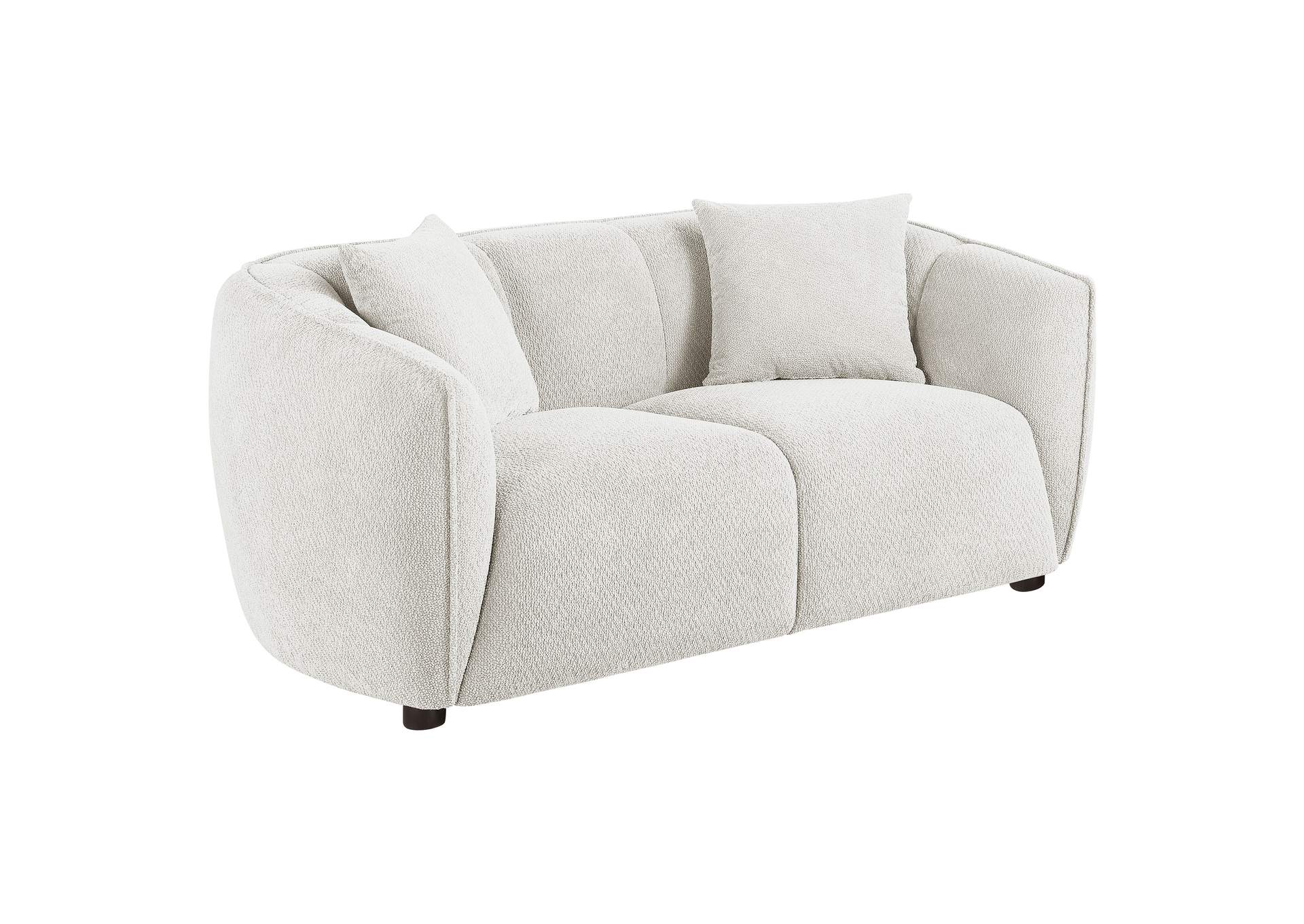 Aleisha Fabric Upholstered Loveseat Sand image 1