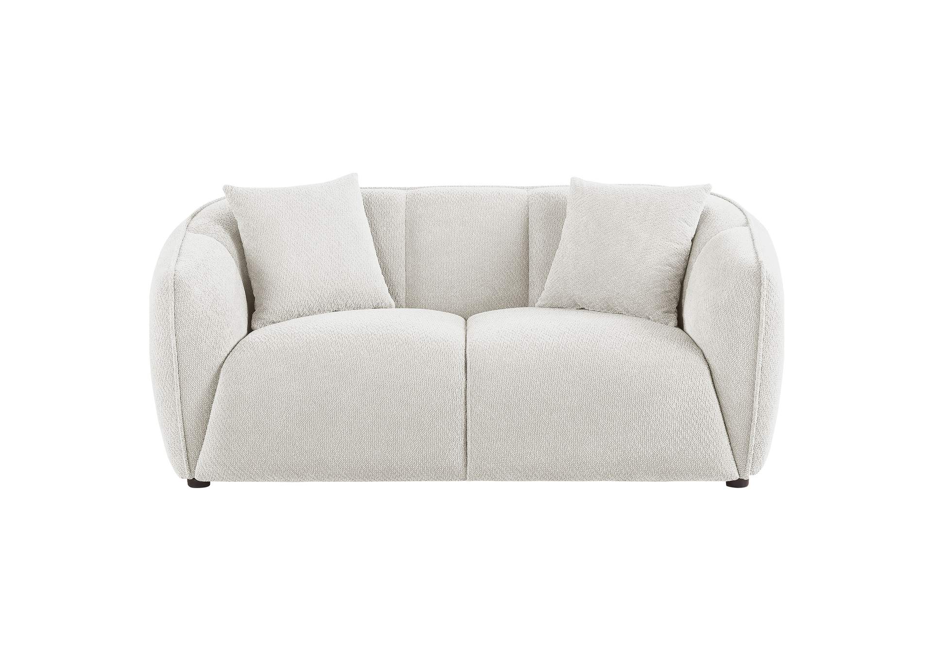 Aleisha Fabric Upholstered Loveseat Sand image 4