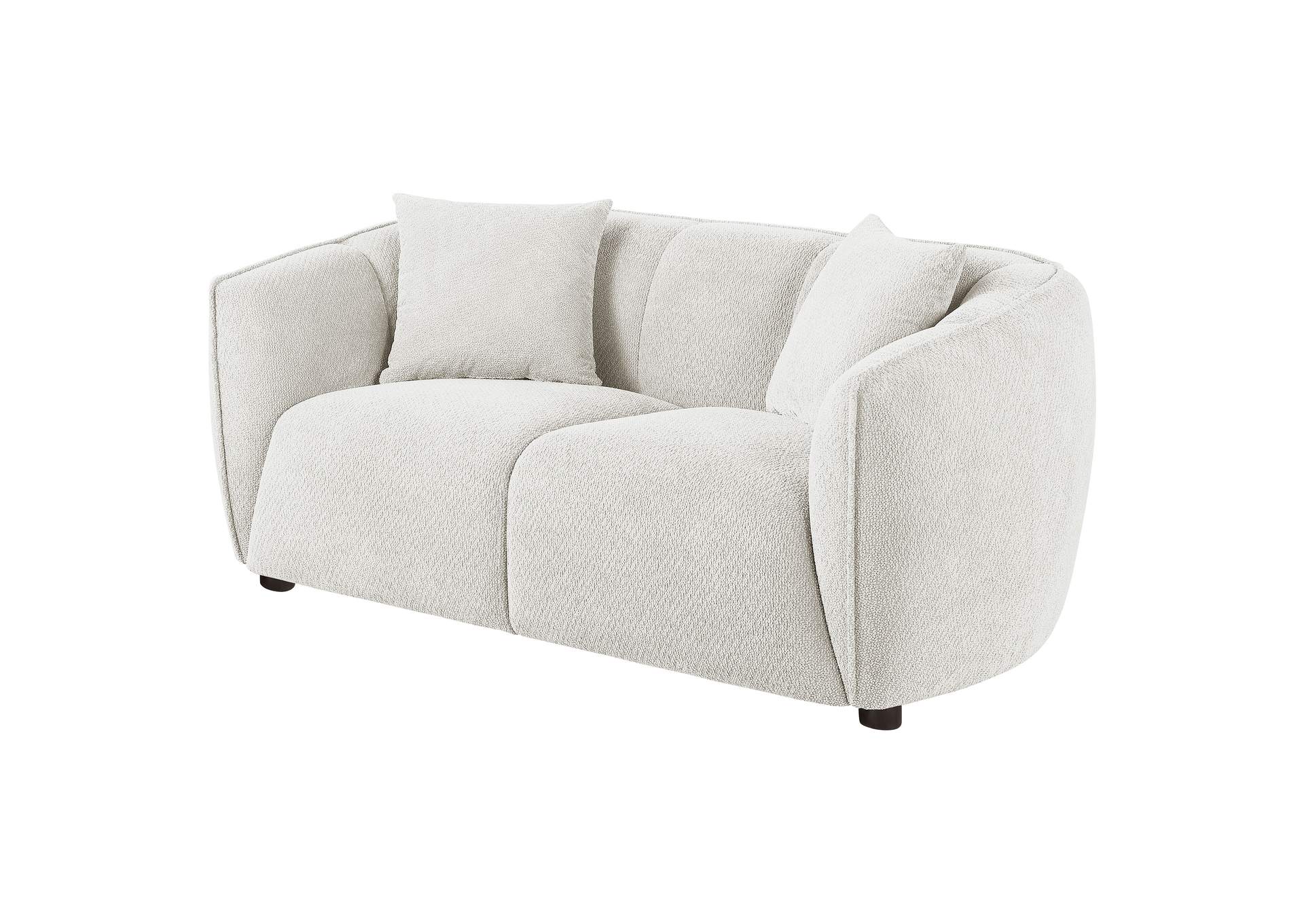 Aleisha Fabric Upholstered Loveseat Sand image 5