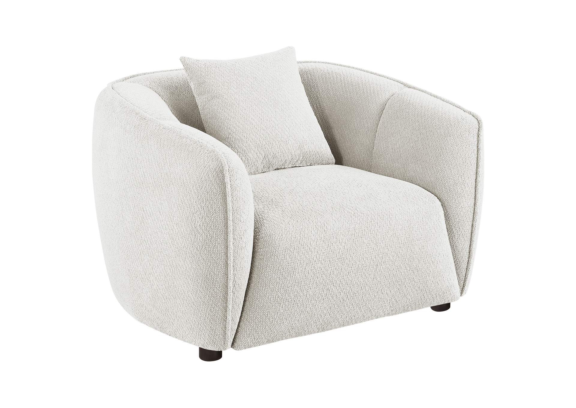 Aleisha Fabric Upholstered Accent Chair Sand image 1
