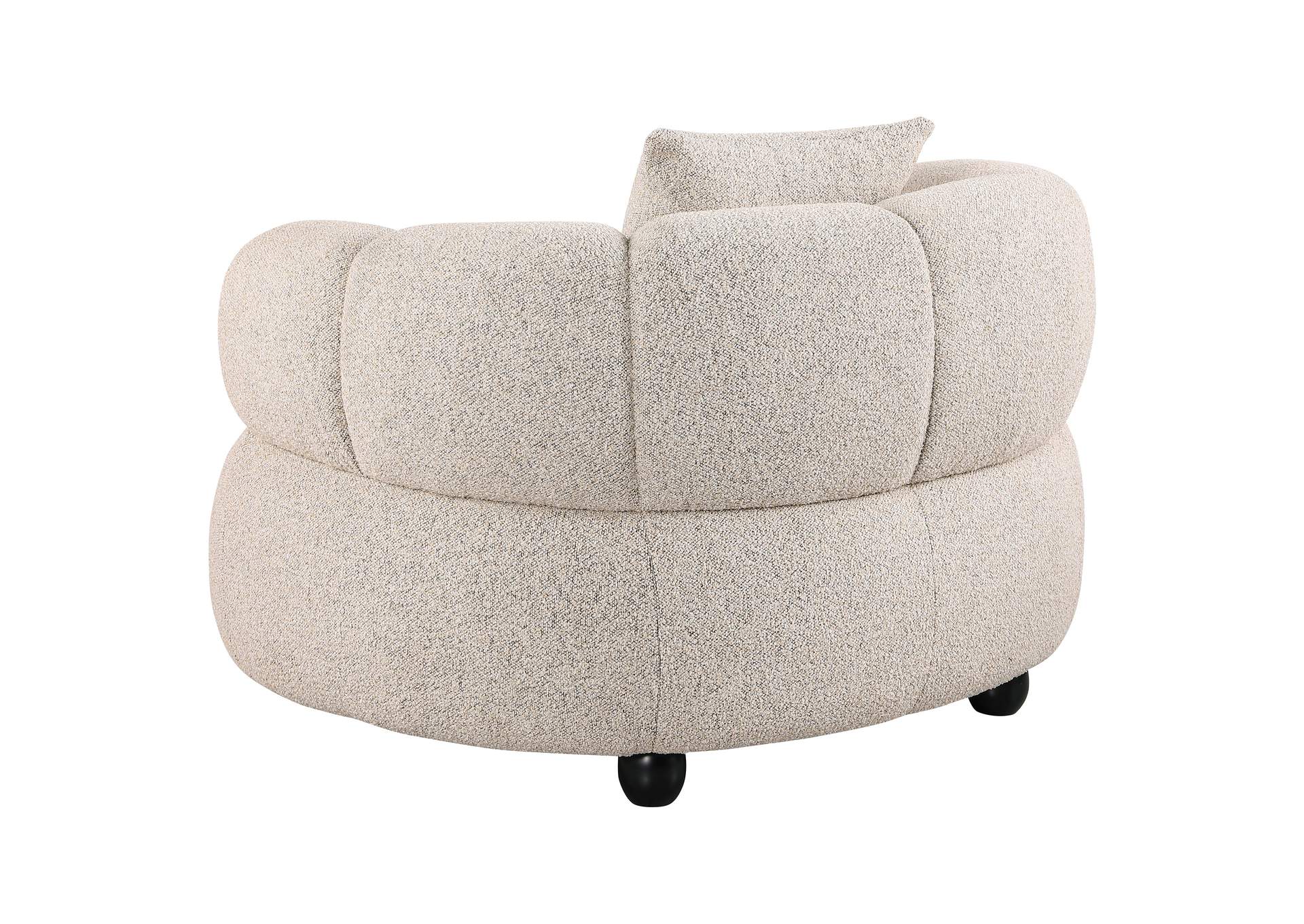 Whitney Contemporary Channel Tufted Woven Fabric Upholstered Sofa Set image 8