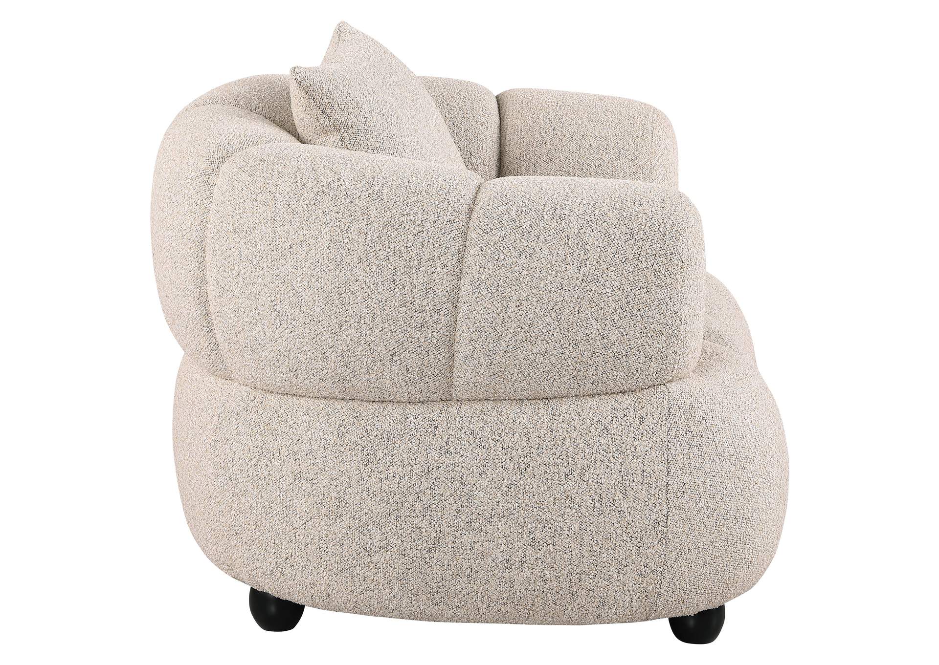 Whitney Contemporary Channel Tufted Woven Fabric Upholstered Accent Chair image 9