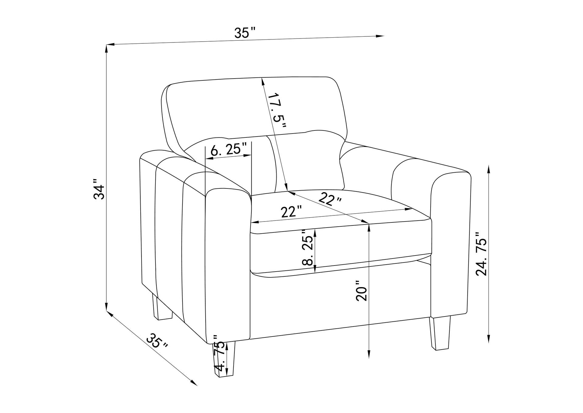 Scotland 3-piece Faux Leather Upholstered Sofa Set Brown image 6