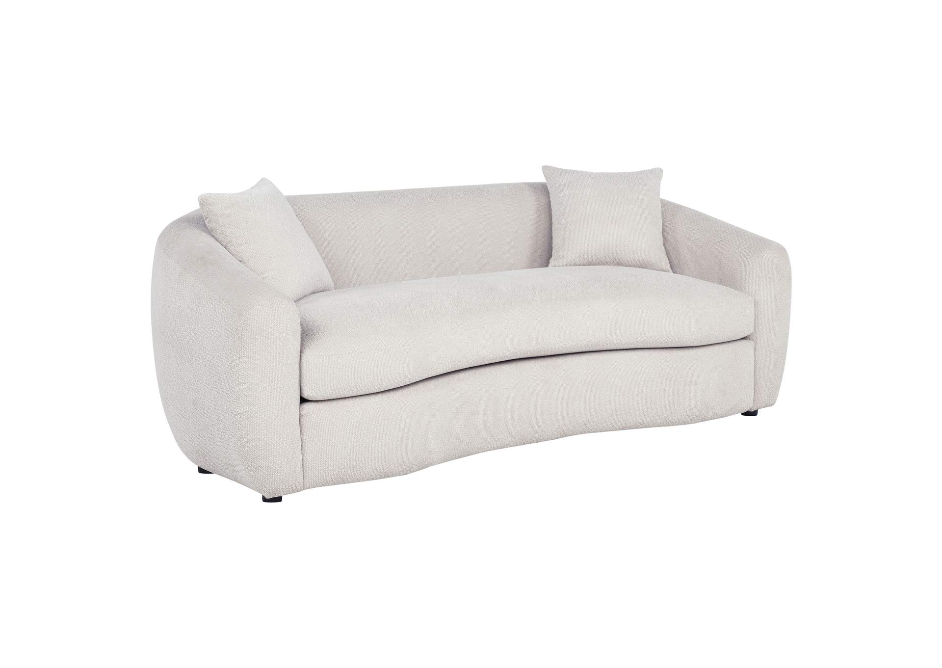 Isabella 3-piece Fabric Upholstered Sofa Set Sand image 4