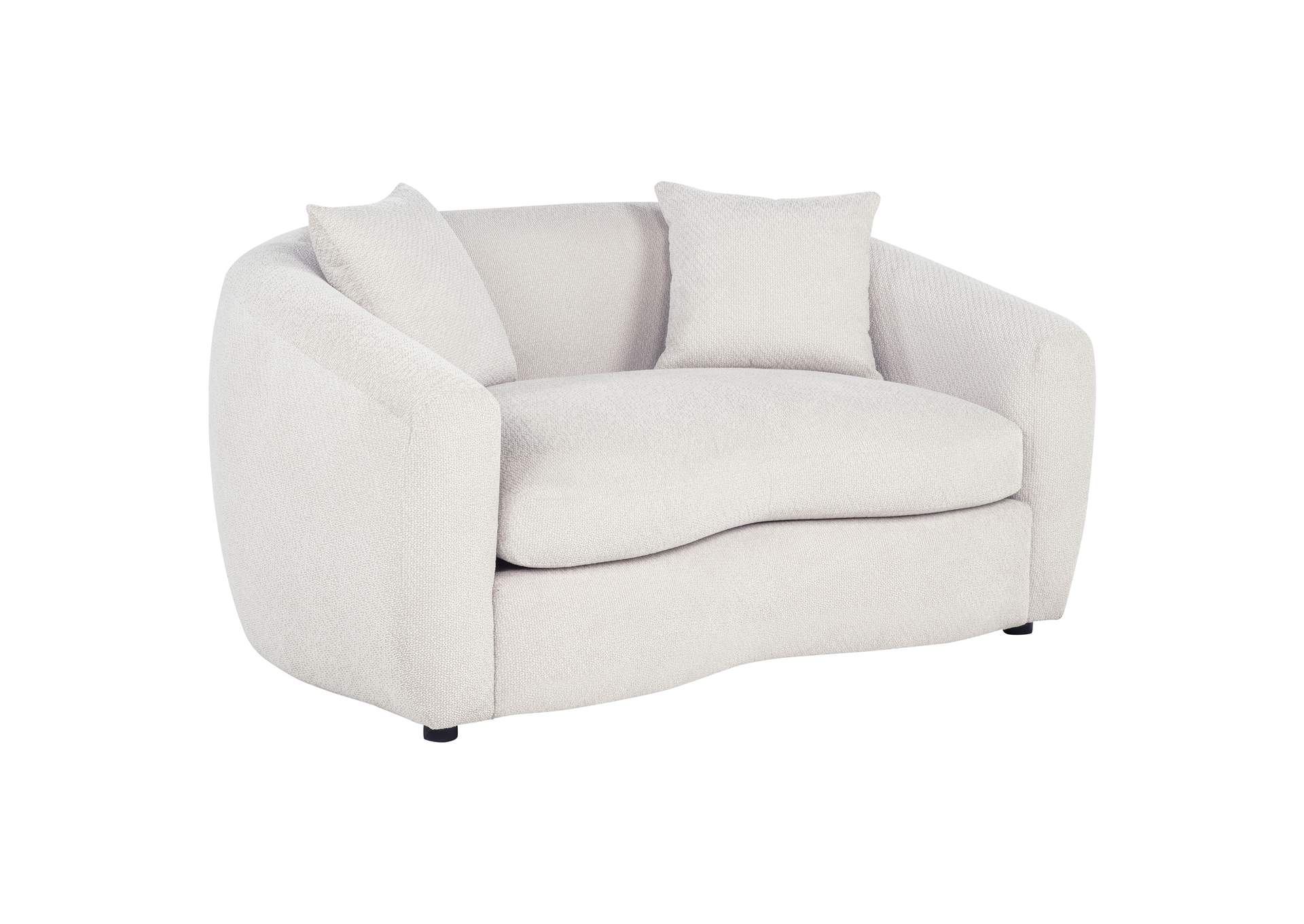 Isabella 3-piece Fabric Upholstered Sofa Set Sand image 6