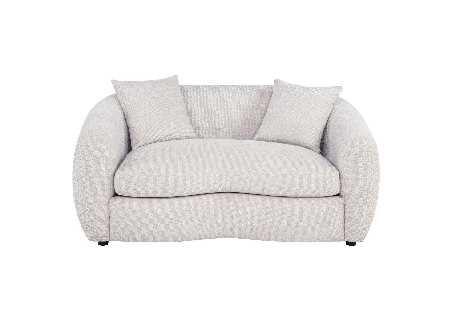 Isabella Fabric Upholstered Loveseat Sand image 4