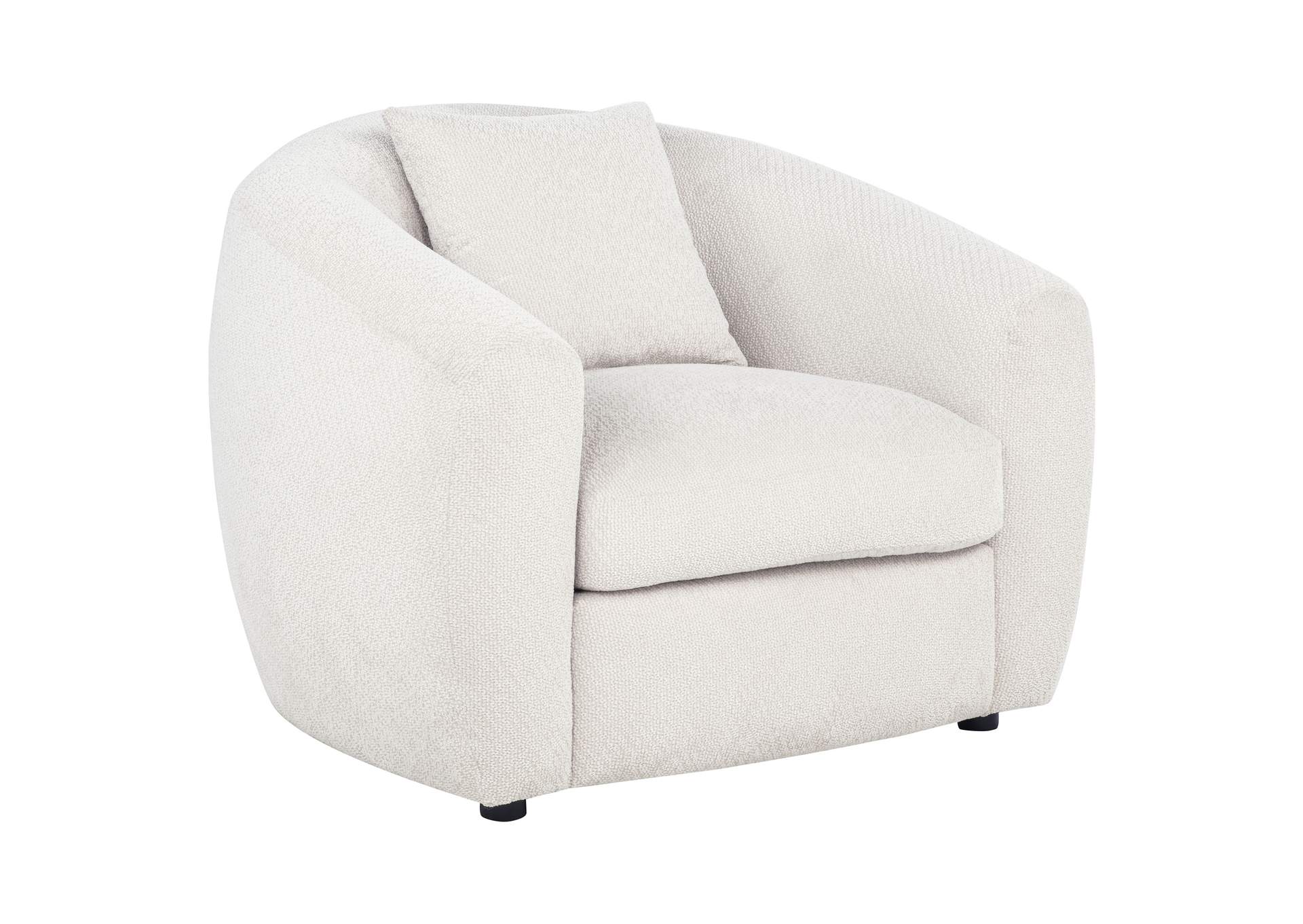 Isabella Fabric Upholstered Accent Chair Sand image 1