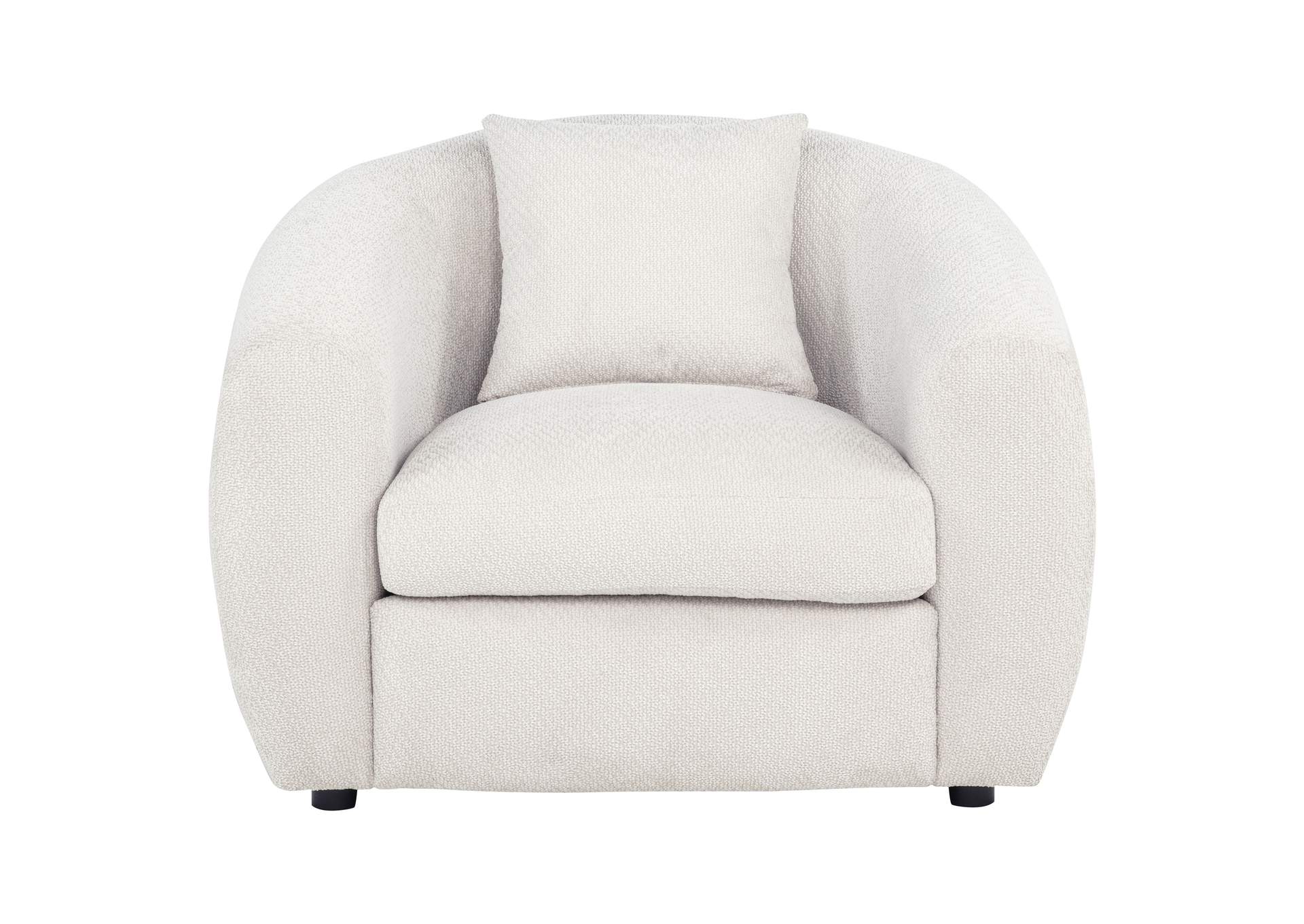 Isabella Fabric Upholstered Accent Chair Sand image 4