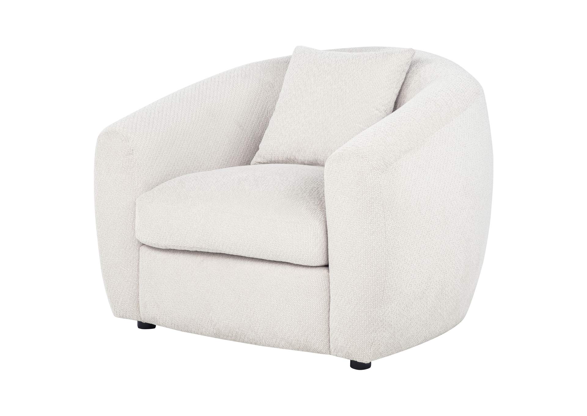 Isabella Fabric Upholstered Accent Chair Sand image 5
